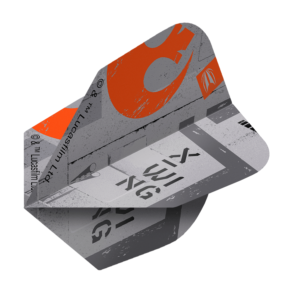 Lety Target Star Wars ProUltra X-Wing No.6 Abgebildet ist das Produkt Target Star Wars ProUltra X-Wing No6 Flights. Die Dart-Flights sind mit Motiven aus Star Wars gestaltet.
