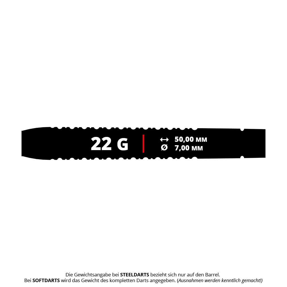 Měkké šipky Bulls Leon Weber - 22g Die Abbildung zeigt Bulls Leon Weber Softdarts mit einem Gewicht von 22 Gramm. Die Softdarts sind für das Präzisionsspiel im Darts entwickelt.