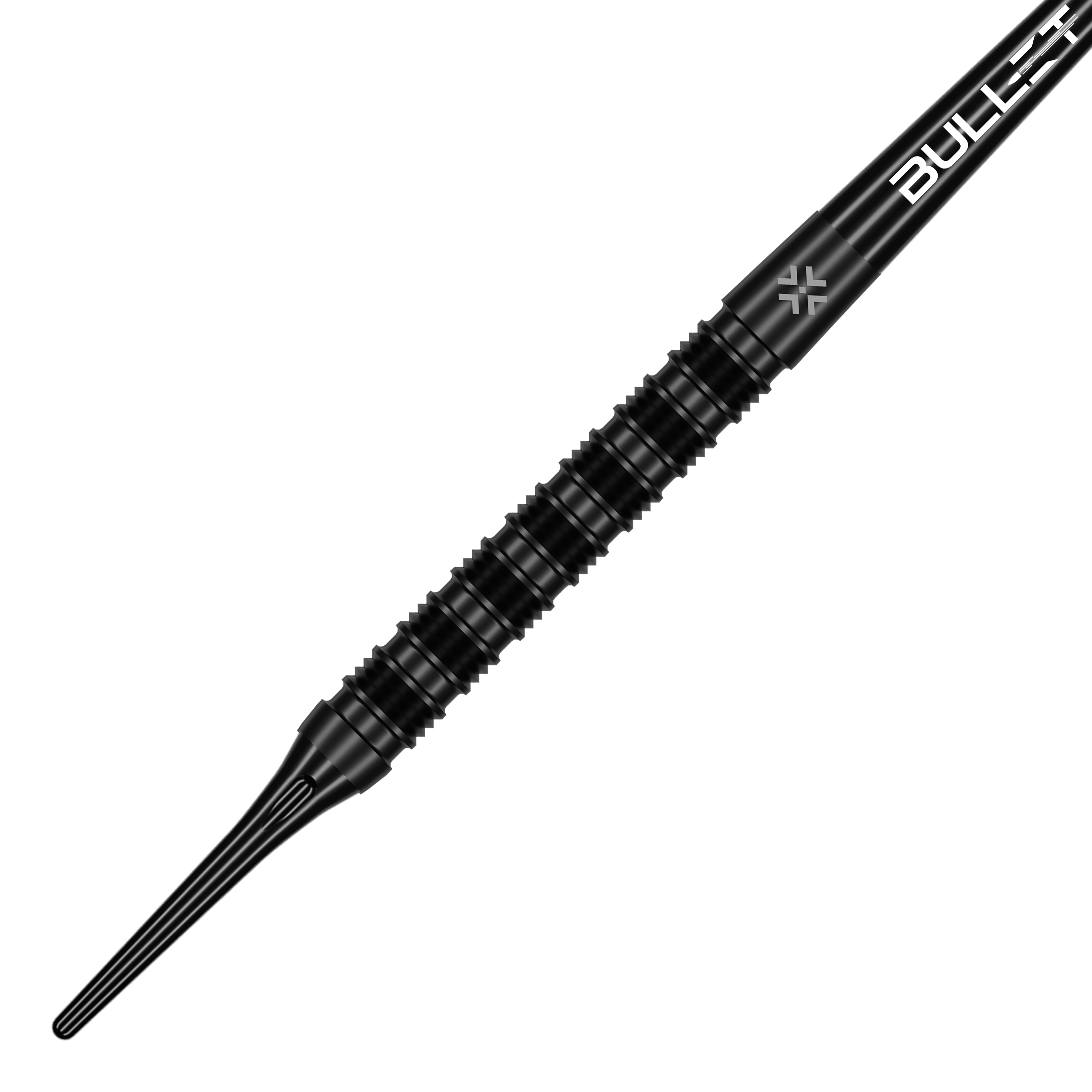Das Bild zeigt Bullet Shadow Softdarts - 20g. Der Softdart hat ein modernes Design und ist für das Dartspiel geeignet.