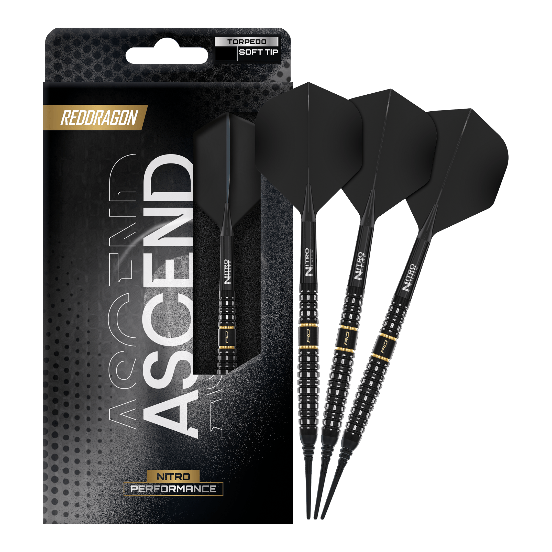 Měkké šipky Red Dragon Ascend Torpedo - 22g Gezeigt werden Red Dragon Ascend Torpedo Softdarts mit 22g. Die Softdarts bieten eine gute Balance und Griffigkeit.