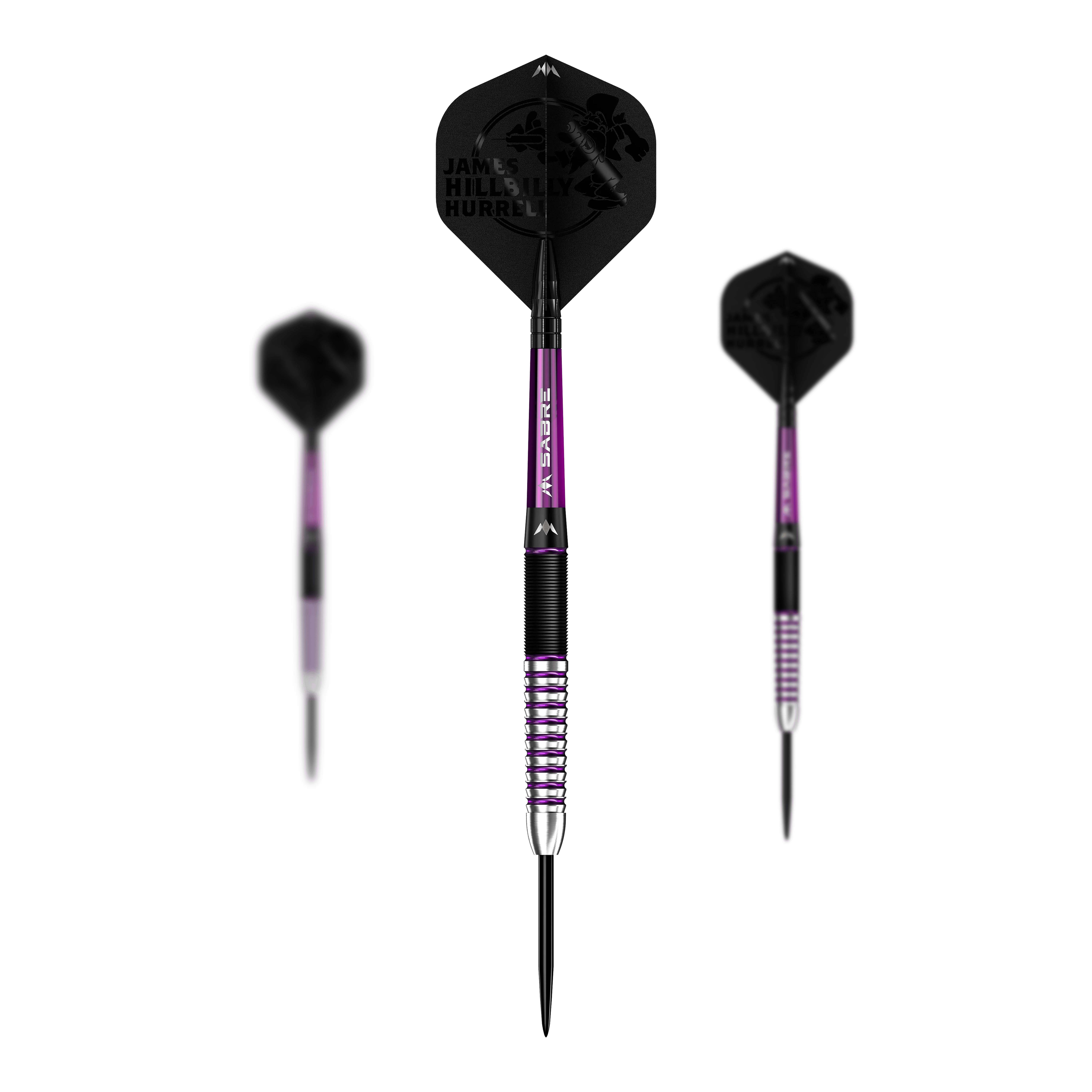 Mise James Hurrell Hillbilly Black Purple Steeldarts