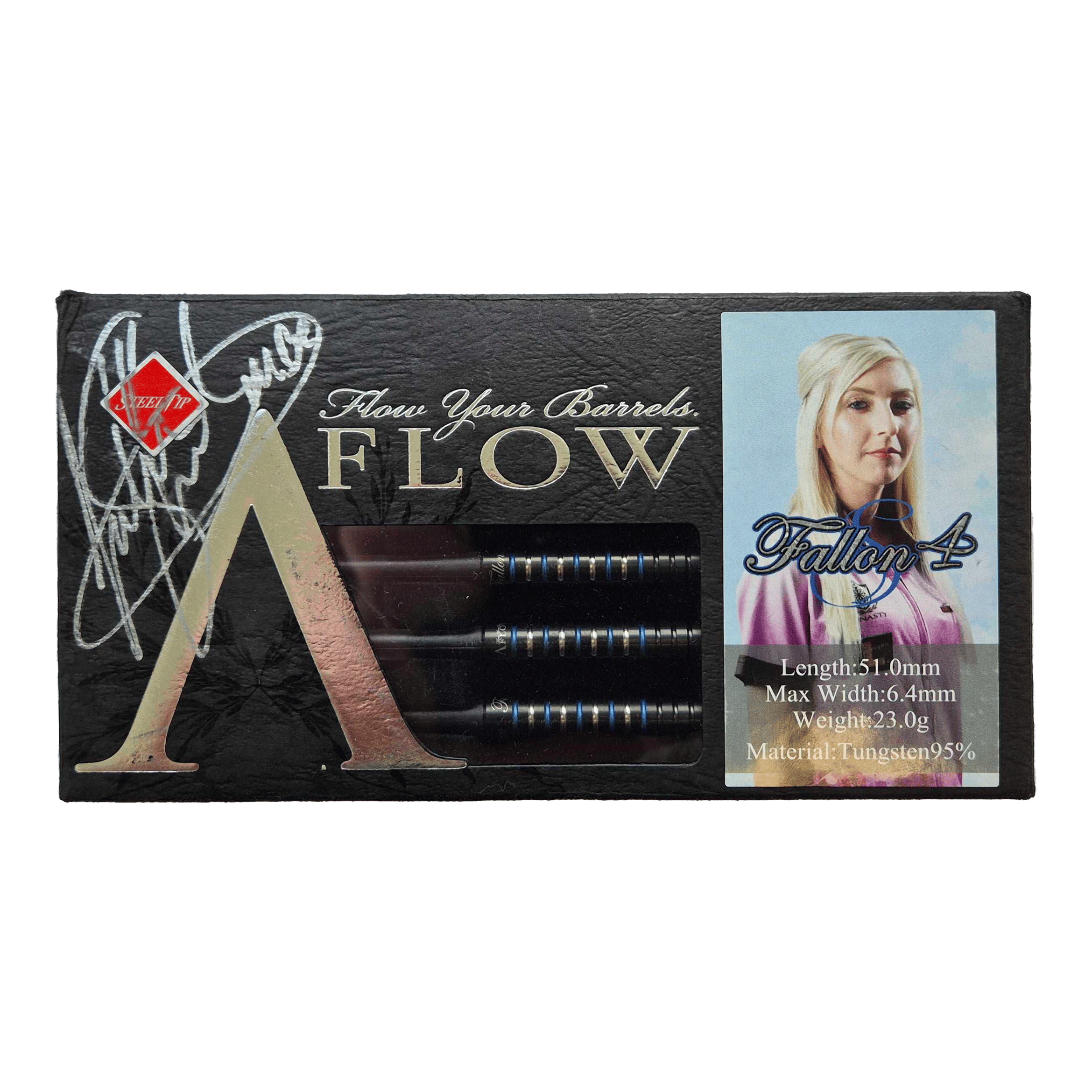 Dynasty Fallon Sherrock 4 S AFlow BK Steeldarts - Mit Autogramm - 23g Dynasty Fallon Sherrock 4 S AFlow BK Steeldarts - Mit Autogramm - 23g