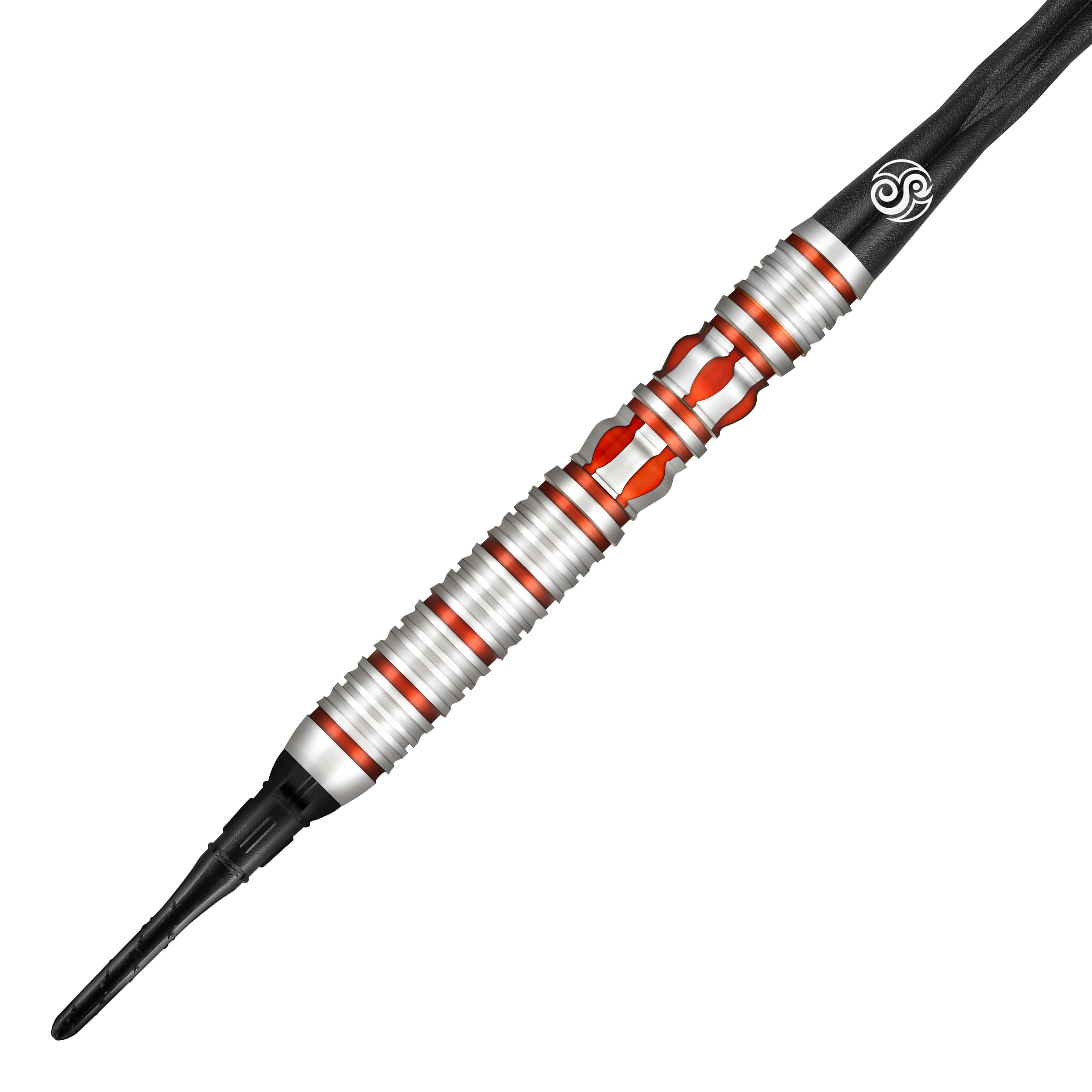 Šipky Juno s měkkými motivy z římské říše Das Bild zeigt einen Shot Roman Empire Juno Softdart. Der Dartpfeil ist silbern mit roten Akzenten und hat ein modernes, gerilltes Design.