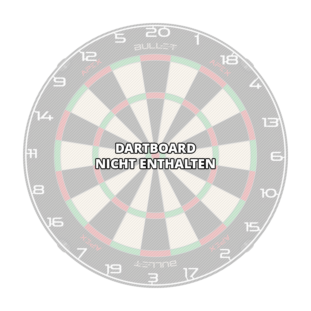 Kroužek s číslem na terč Bullet Bild mit dem Dateinamen BT1000100_Bullet_Dartboard_Zahlenring_Wei_3. Wahrscheinlich ist darauf ein weiterer weißer Zahlenring für ein Dartboard zu sehen.