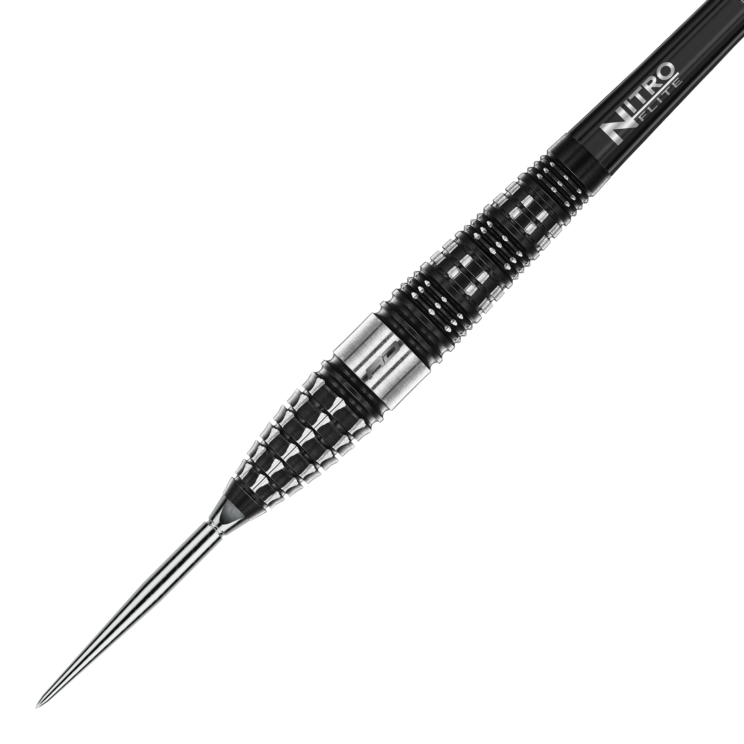 Ocelové šipky Red Dragon Recon Torpedo Switch Point Dieses Bild zeigt die Red Dragon Recon Torpedo Steeldarts - 23g. Die Darts liegen nebeneinander auf einer weißen Fläche.