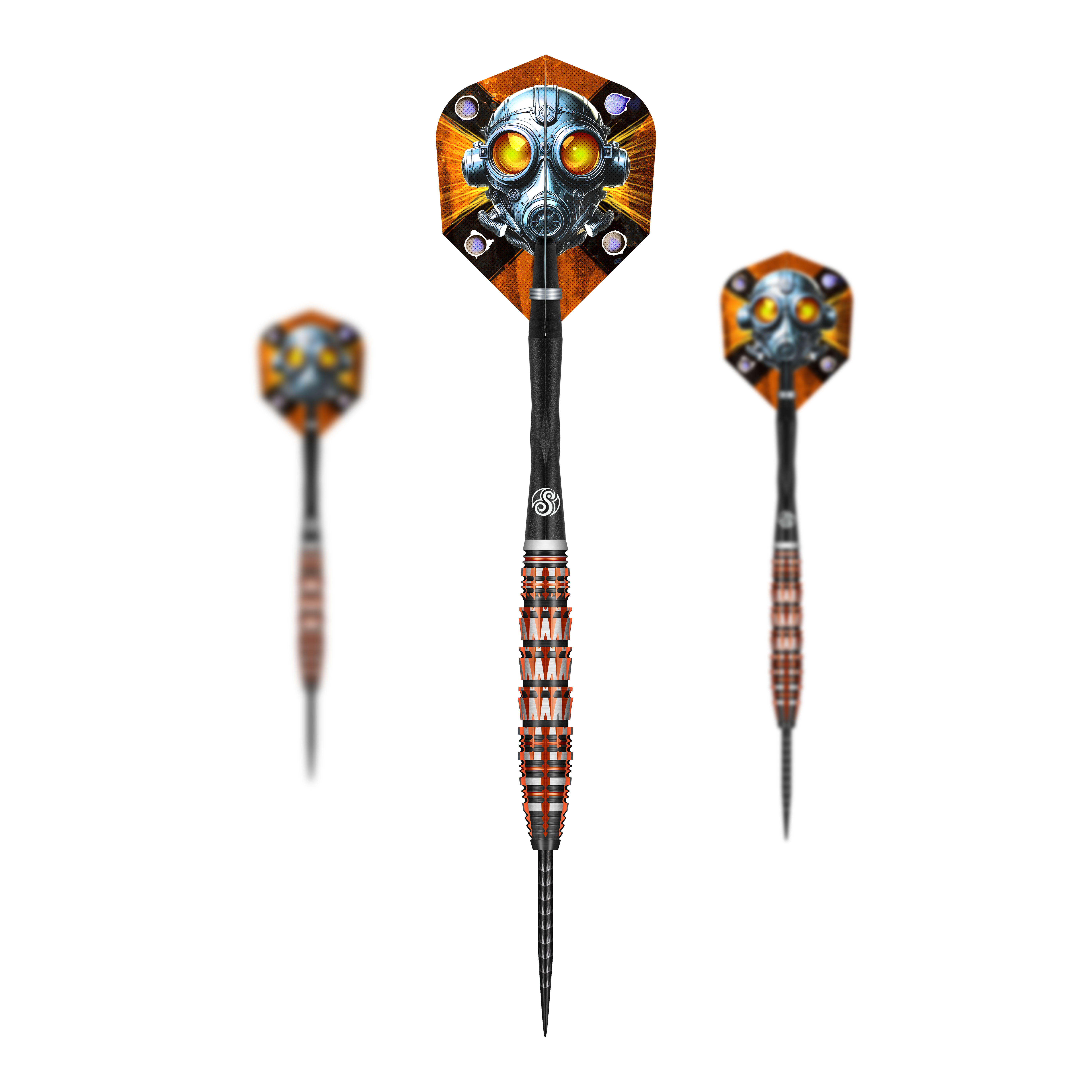 Šipky Shot Badlands Rustin Steel - 23g Dies ist ein Bild der Shot Badlands Rustin Steeldarts - 23g. Das Produkt ist als Set abgebildet.