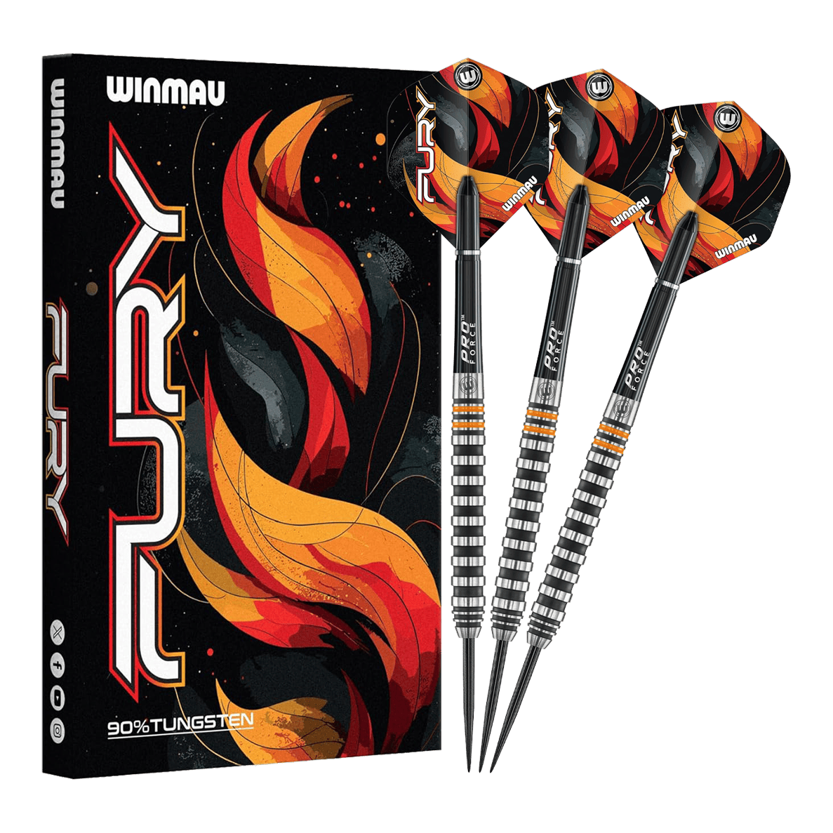 Ocelové šipky Winmau Fury - 22g Gezeigt werden die Winmau Fury Steeldarts - 22g. Diese hochwertigen Steeldarts sind für anspruchsvolle Spieler konzipiert.