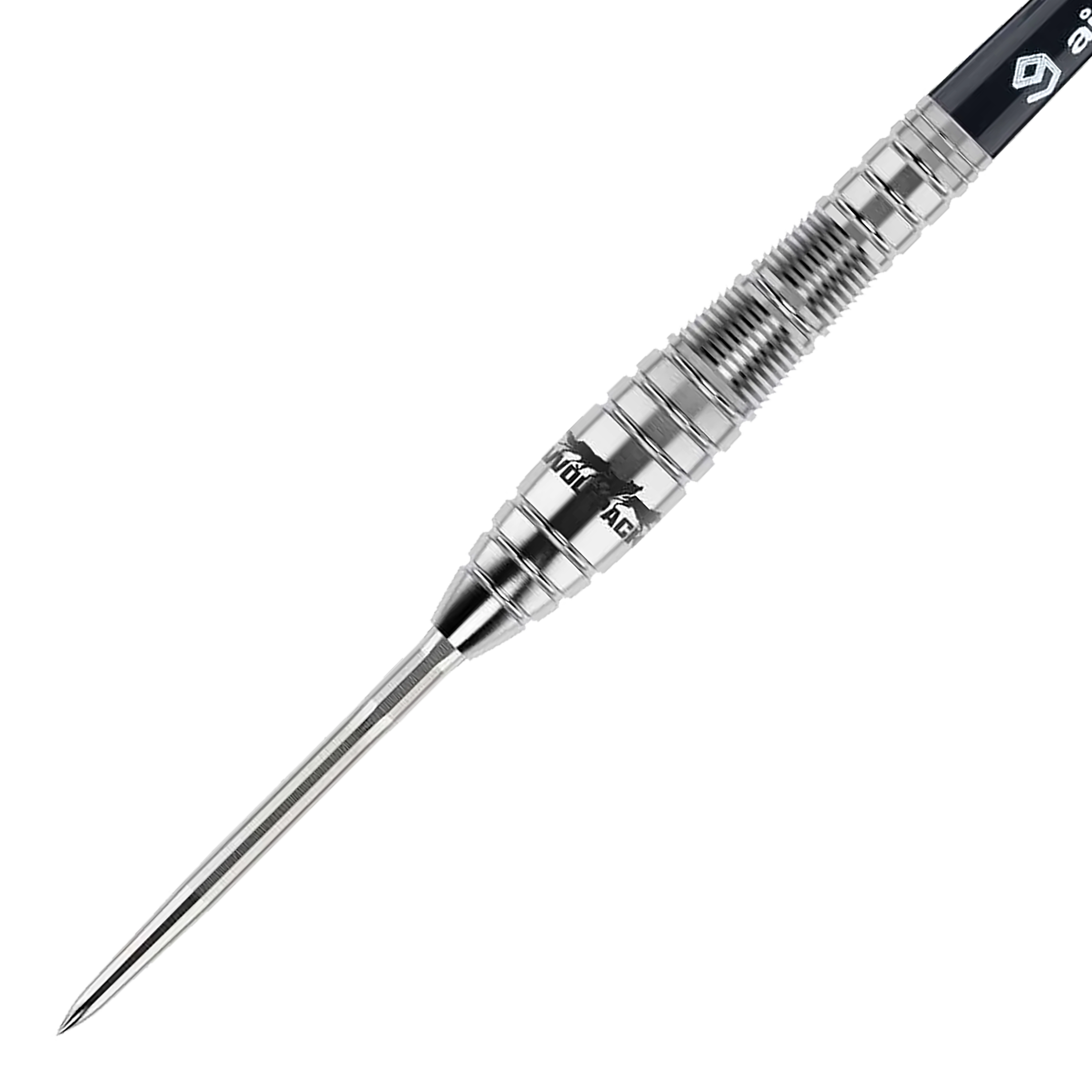 Ocelové šipky Caliburn Wolfpack W2 - 22g Dies ist ein Caliburn Wolfpack W2 Steeldart mit einem Gewicht von 22 Gramm. Der Dart ist aus Metall gefertigt und hat ein geriffeltes Griffdesign für besseren Halt.