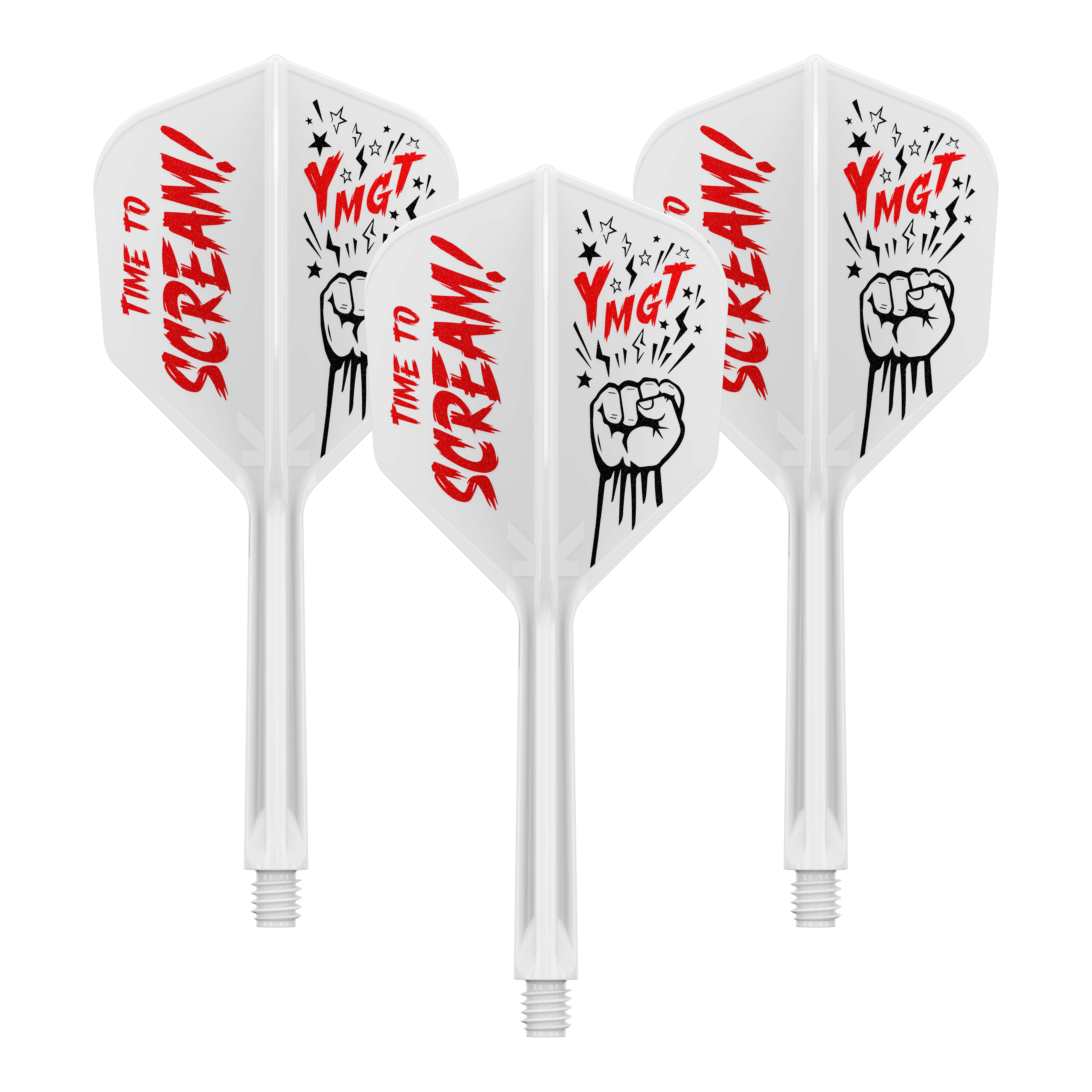 Target Japan K-Flex Scream No6 Flight Shaft System Das Bild zeigt das Produkt 410244_Target_Japan_K-Flex_Scream_No6_Flight-Shafts-System_33mm_1Set. Es handelt sich um einen Dartschaft mit Flight-System.