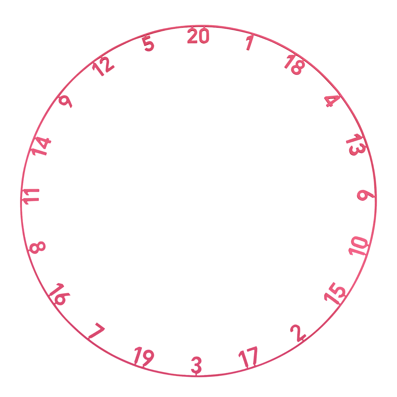 Přesný laserově řezaný prsten s číslem 180 z jednoho kusu Das Bild zeigt das Produkt mit dem Dateinamen ONE1013_Precise180_OnePiece_Lasercut_Zahlenring_CyberPink_1. Es handelt sich um ein nicht näher beschriebenes Produktbild.