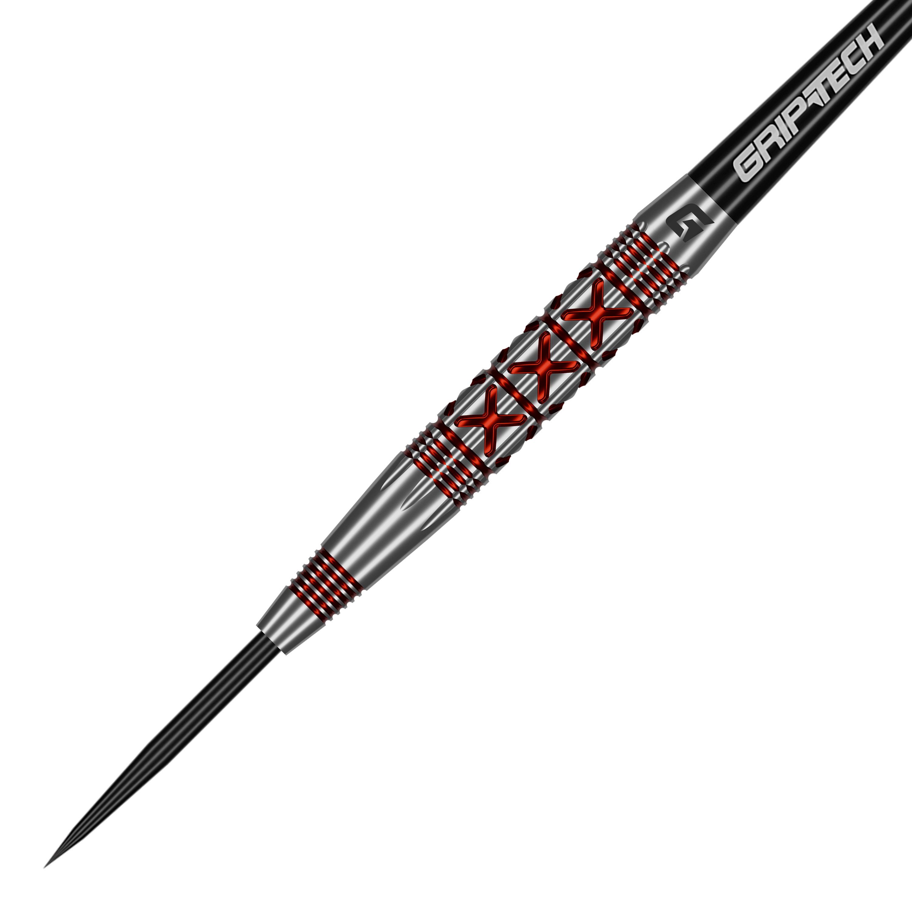 Ocelové šipky GOAT Strikes Das Foto zeigt die GOAT Strikes Steeldarts aus einer anderen Perspektive. Die Details des Dartpfeils sind gut erkennbar.