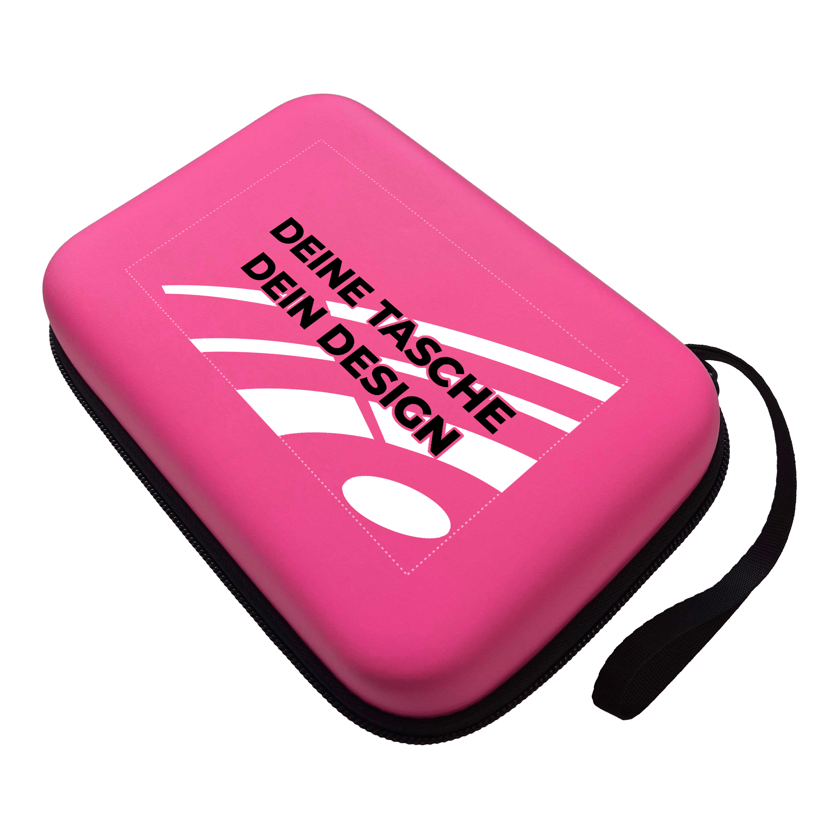 Pouzdro na šipky System-4 s vaším designem Das Bild zeigt ein Produkt mit dem Dateinamen MCS4-Pink_McDart_System4_Dartcase_Mit_Wunschdruck_Pink_1. Die Aufnahme präsentiert das Produkt aus einer anderen Perspektive.