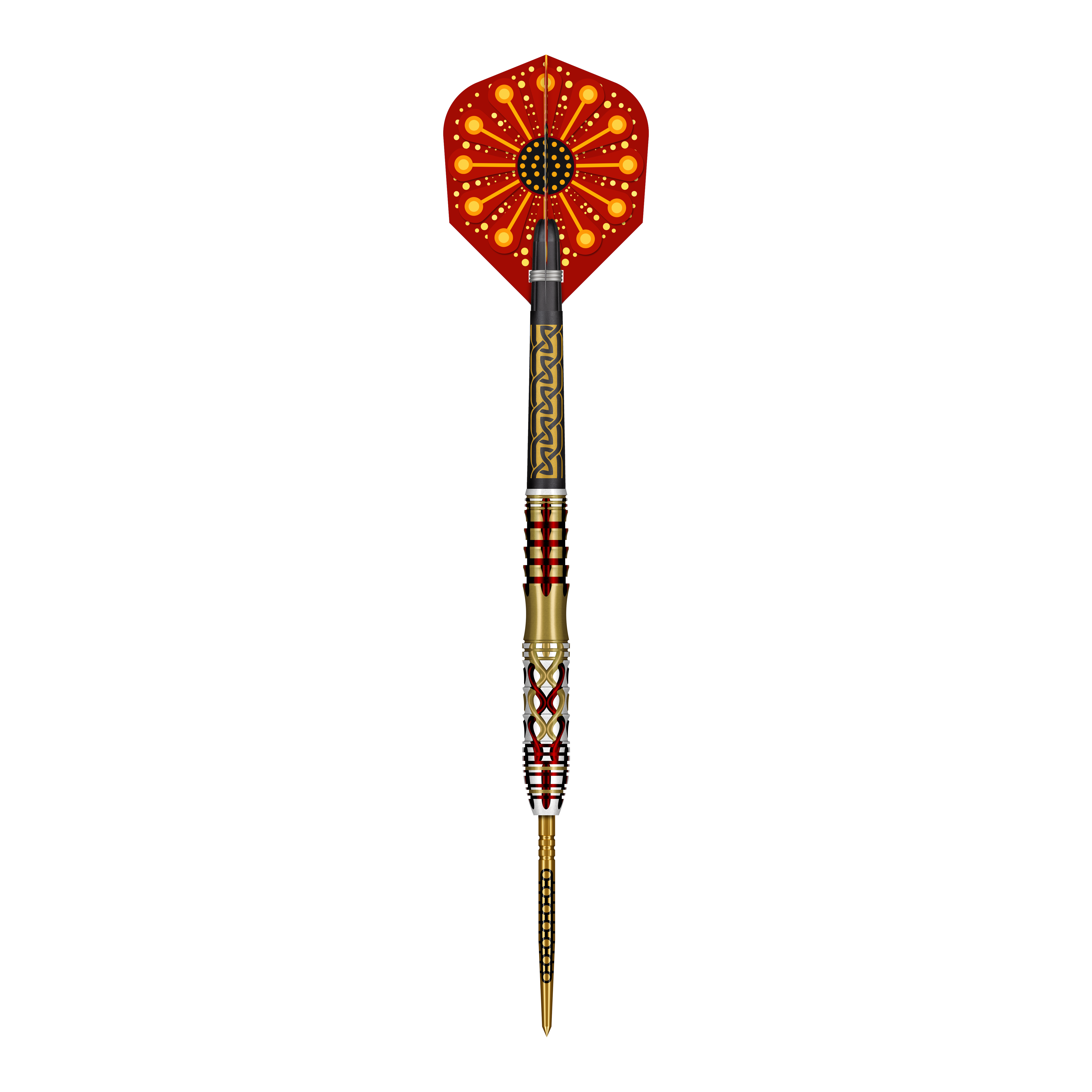 Ocelové šipky Shot Goths Alaric Turbo Point - 23g Abgebildet ist ein Set der Shot Goths Alaric Turbo Point Steeldarts mit 23g Gewicht. Die Steeldarts werden für professionelle Dartspieler empfohlen.