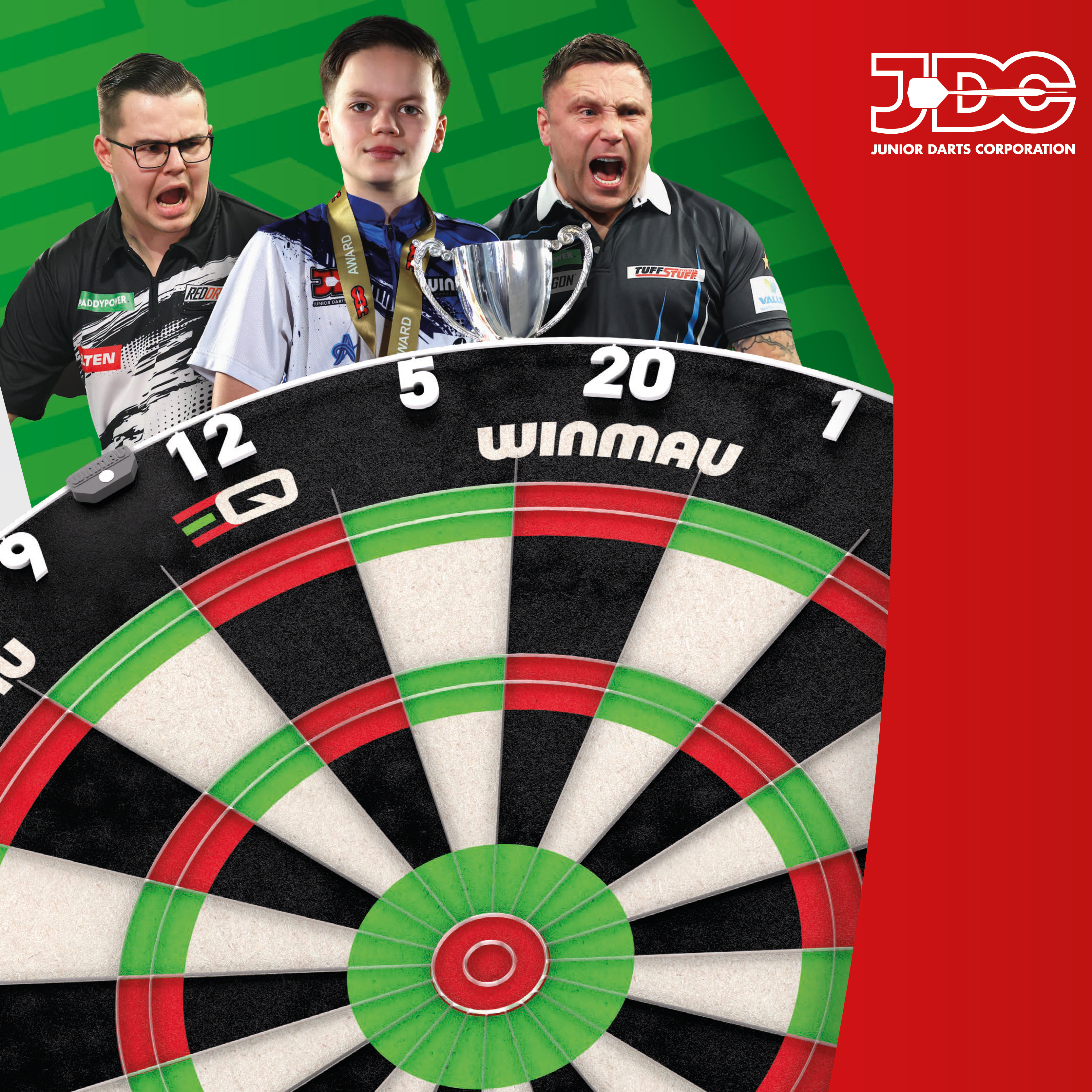Winmau ekvalizér ocelový terč Das Winmau Equalizer Steeldartboard ist hier zu sehen. Es ist bekannt für seine hohe Qualität und gute Spielfläche.