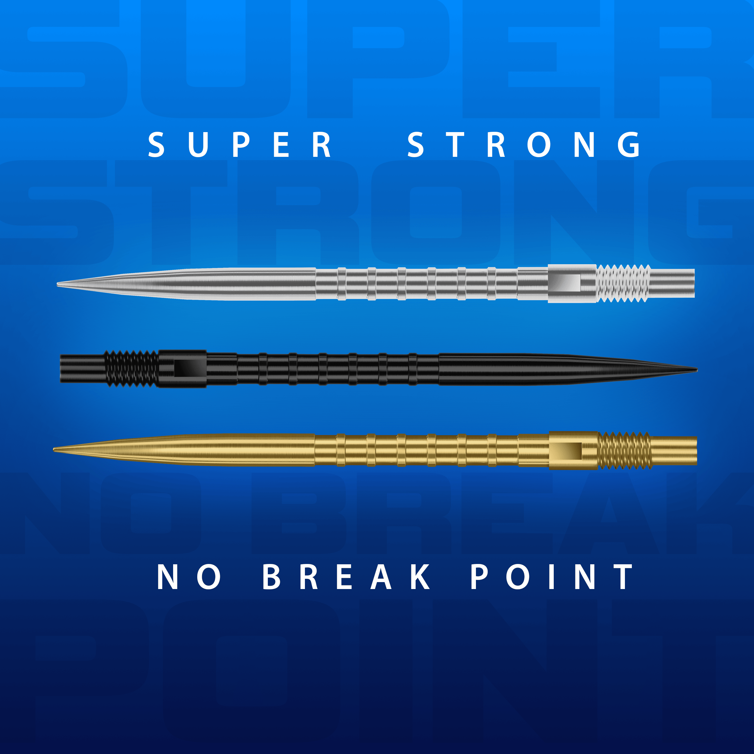 Špičky na šipky Harrows Quick Point Heavy Metal - stříbrné Harrows Quick Point Heavy Metal Dartspitzen in Schwarz werden gezeigt. Sie haben eine strukturierte Oberfläche für besseren Halt.