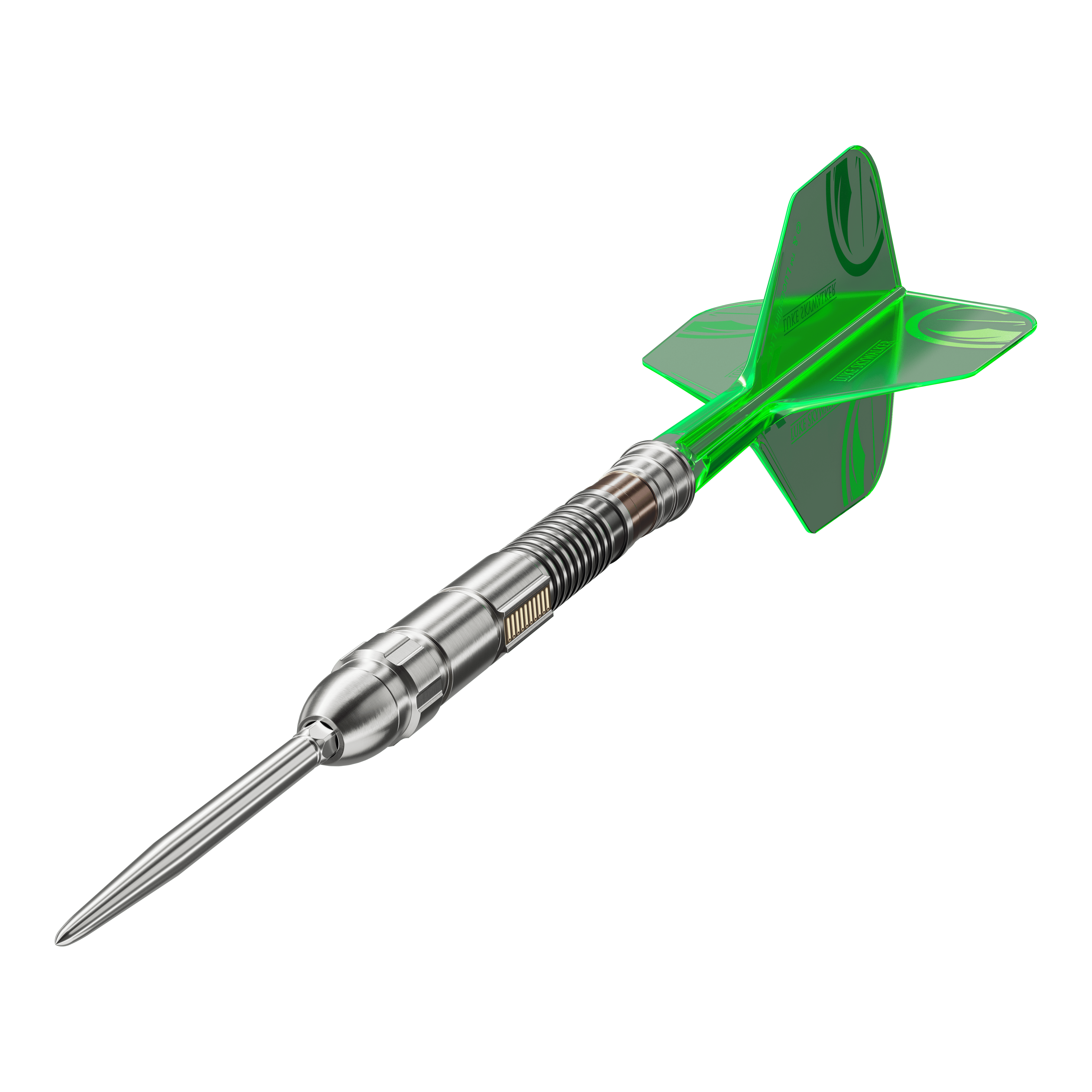 Zu sehen sind die Target Star Wars Luke Skywalker The Jedi Knight Light Saber Limited Edition Steeldarts - 24g. Das Produkt verfügt über ein einzigartiges Star Wars Design.