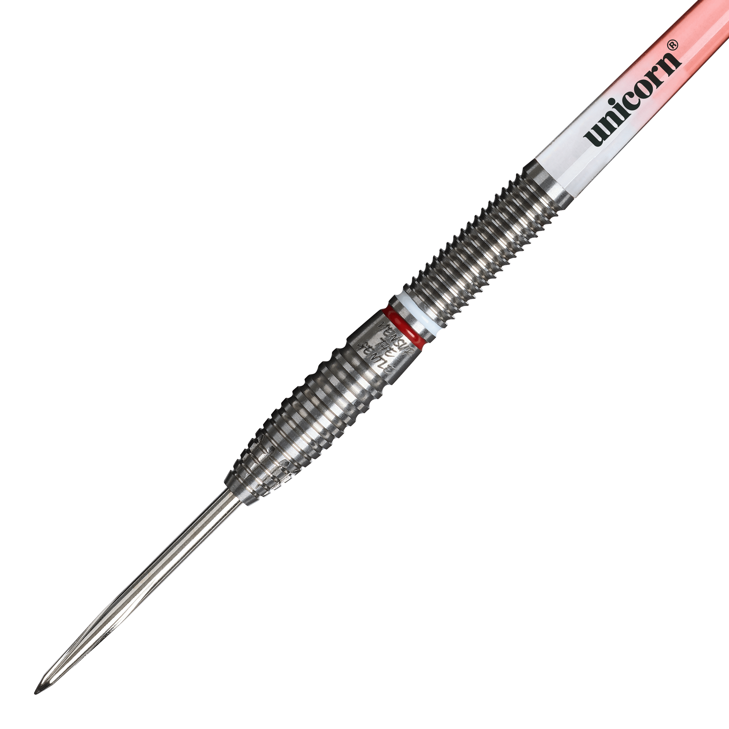 Jednorožčí šupina Suljovic The Gentle Steeldarts - 23g Unicorn Mensur Suljovic The Gentle Steeldarts - 23g ist auf diesem Bild zu sehen. Es handelt sich um professionelle Steeldarts mit einem Gewicht von 23 Gramm.