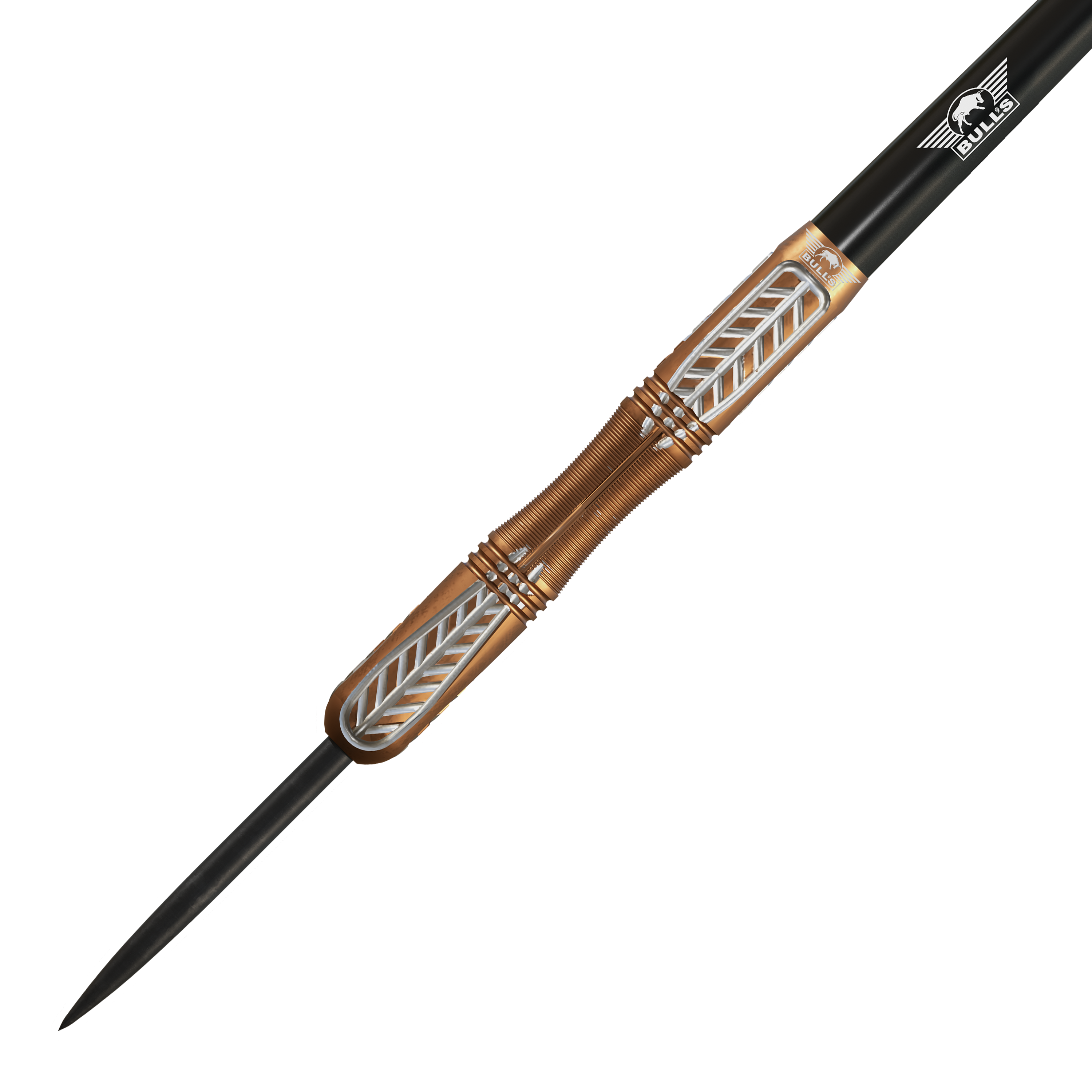 Abgebildet sind die Bulls NL Bronzo True Steeldarts - 23g. Die Steeldarts eignen sich für präzises Spielen.