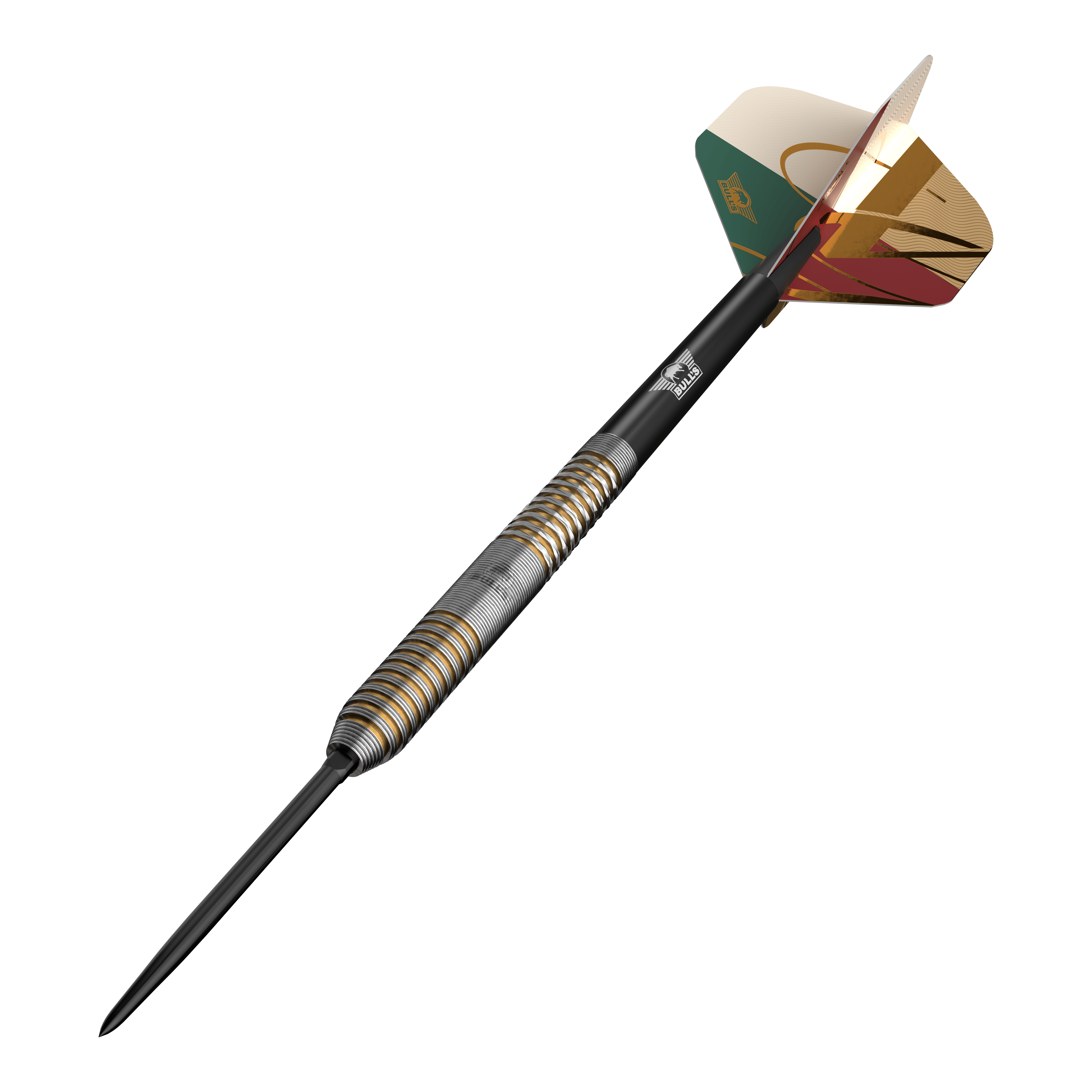 Ocelové šipky Bulls NL Vintage Ghost Convertible Points Die Abbildung zeigt Bulls NL Vintago Ghost Convertible Points Steeldarts. Diese Steeldarts verfügen über konvertierbare Spitzen für vielseitigen Einsatz.