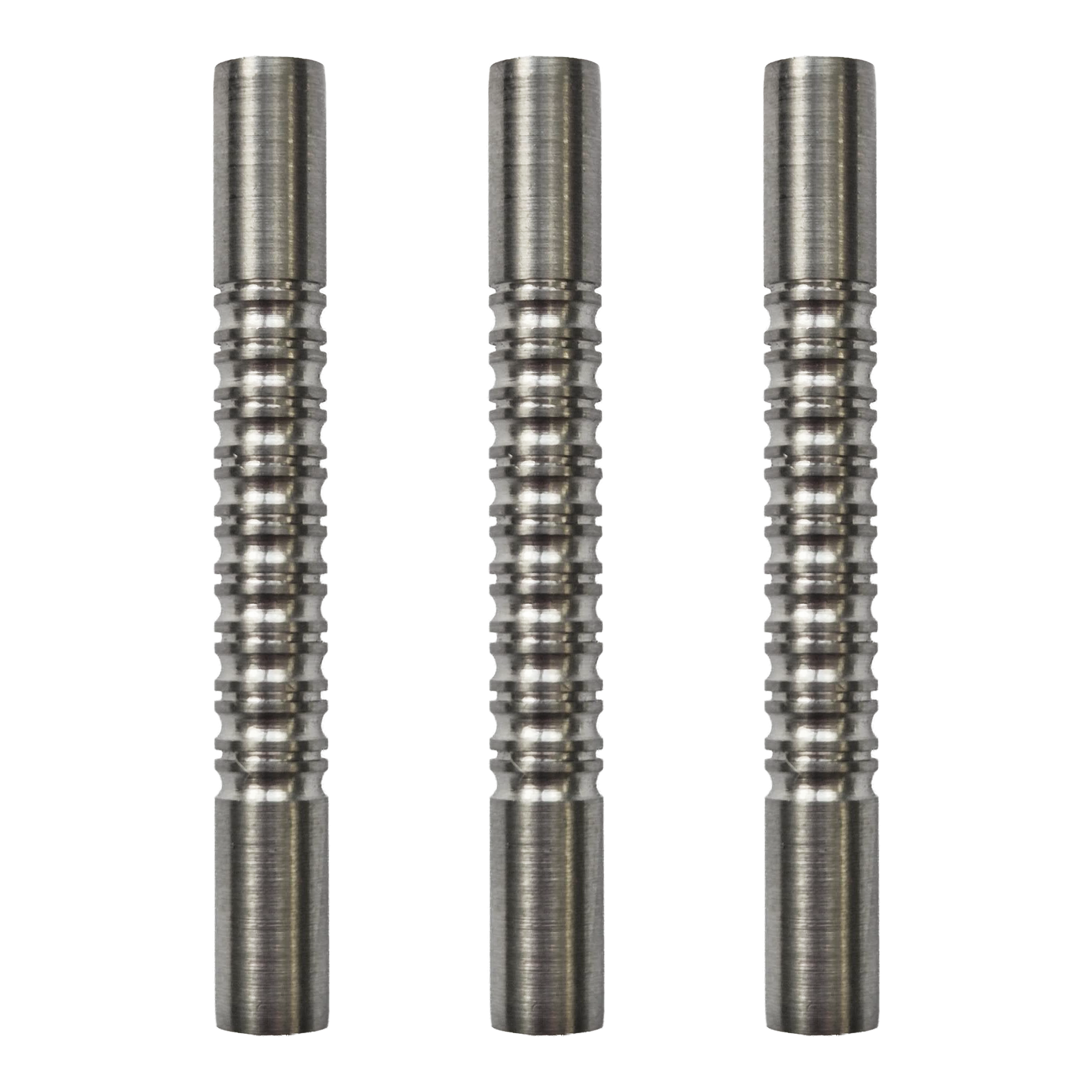 McDart Double Ring 2 Softdart hlaveň - 18g Abgebildet ist das Produkt McDart Ring 2 Softdart Barrels - 18g. Es handelt sich um ein Set Softdart-Barrels mit doppeltem Ring-Design.