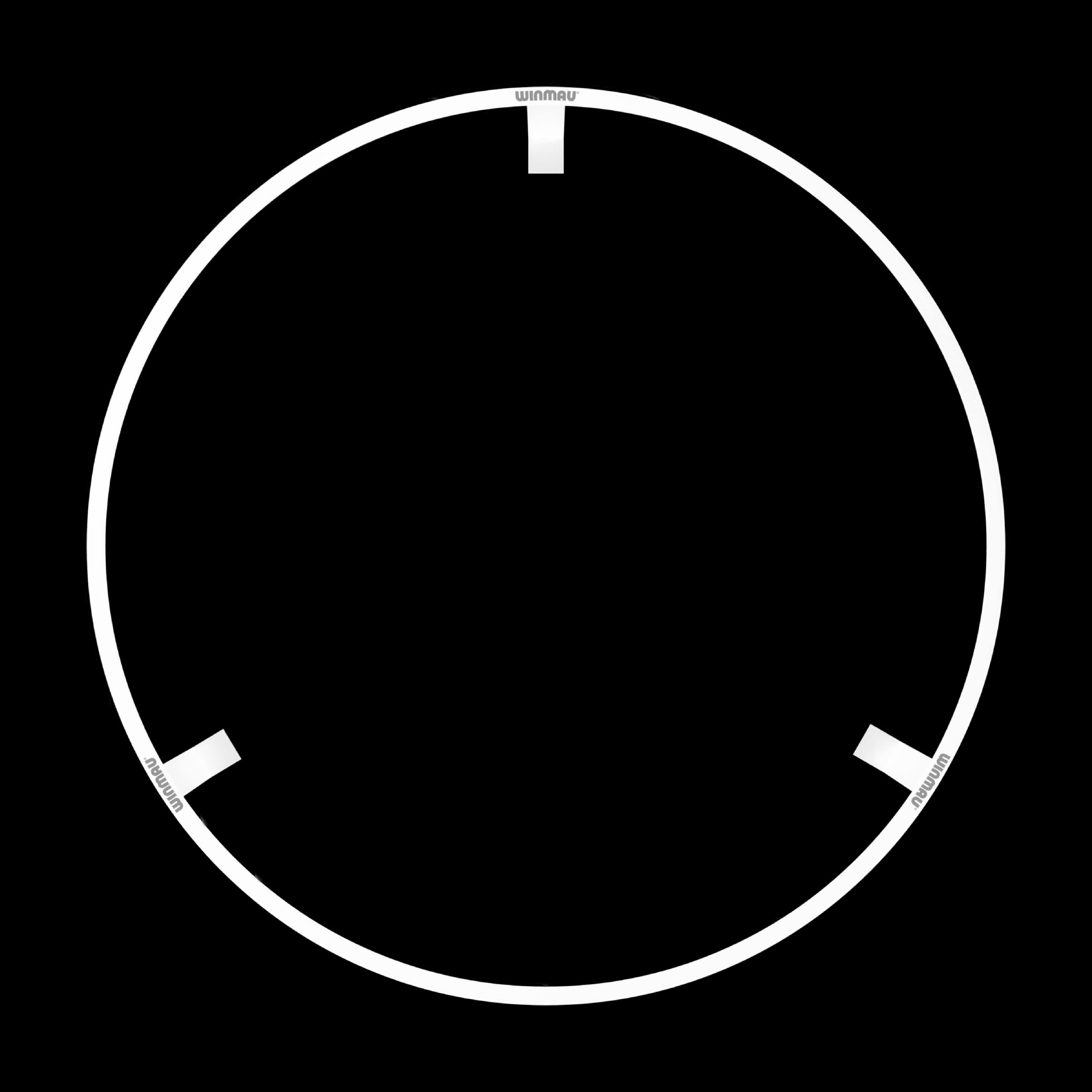 BALÍČEK Winmau Plasma Ice LED osvětlení a prostorový zvuk Das Bild zeigt einen runden LED-Beleuchtungsring von Winmau. Der Ring ist für die Beleuchtung und Umrandung eines Dartboards gedacht.