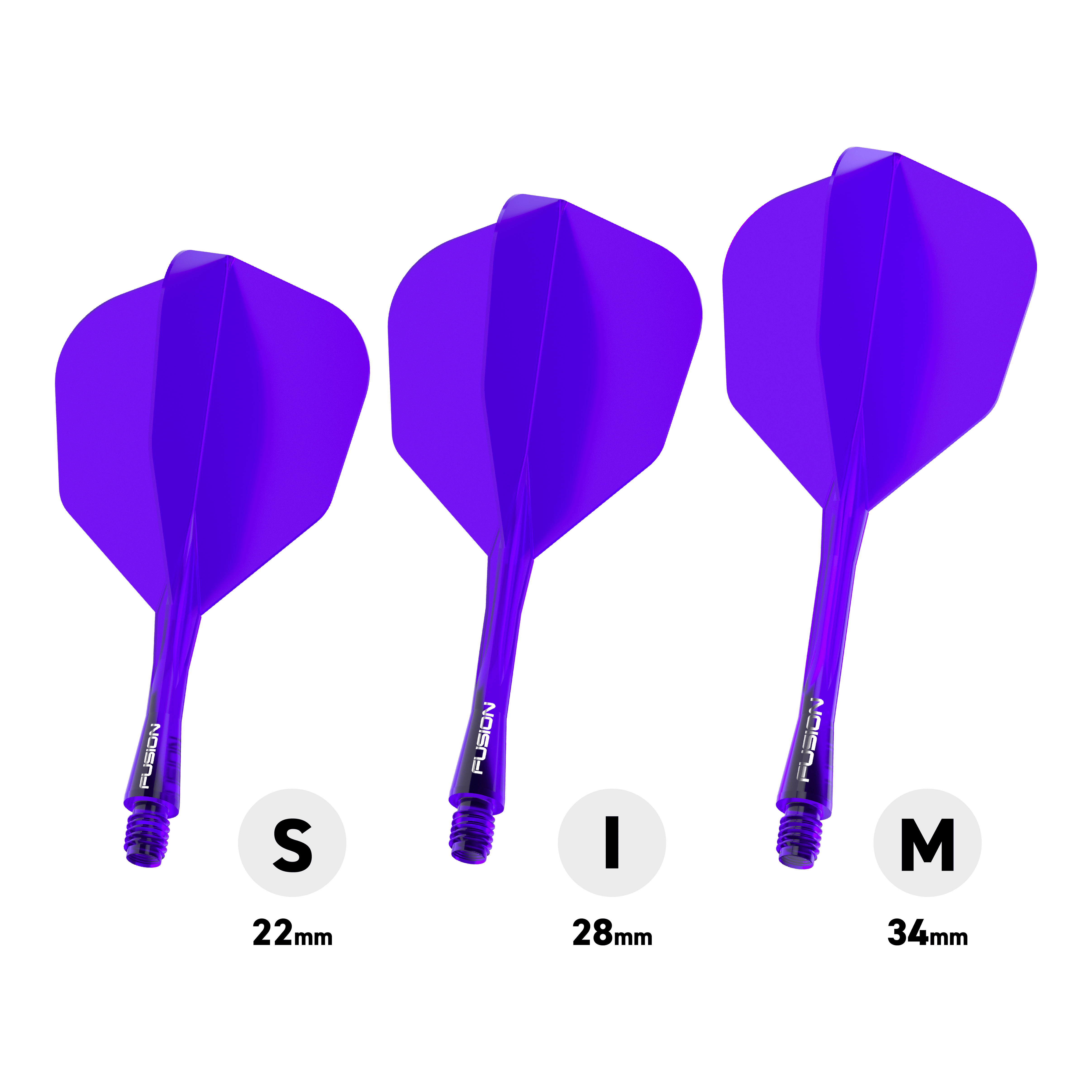 Systém letky Winmau Fusion č. 6 fialový Abgebildet ist das Winmau Fusion Flight-Shaft-System No6 in Lila. Das Produkt ist Teil des Dartzubehörs für präzises Spielen.