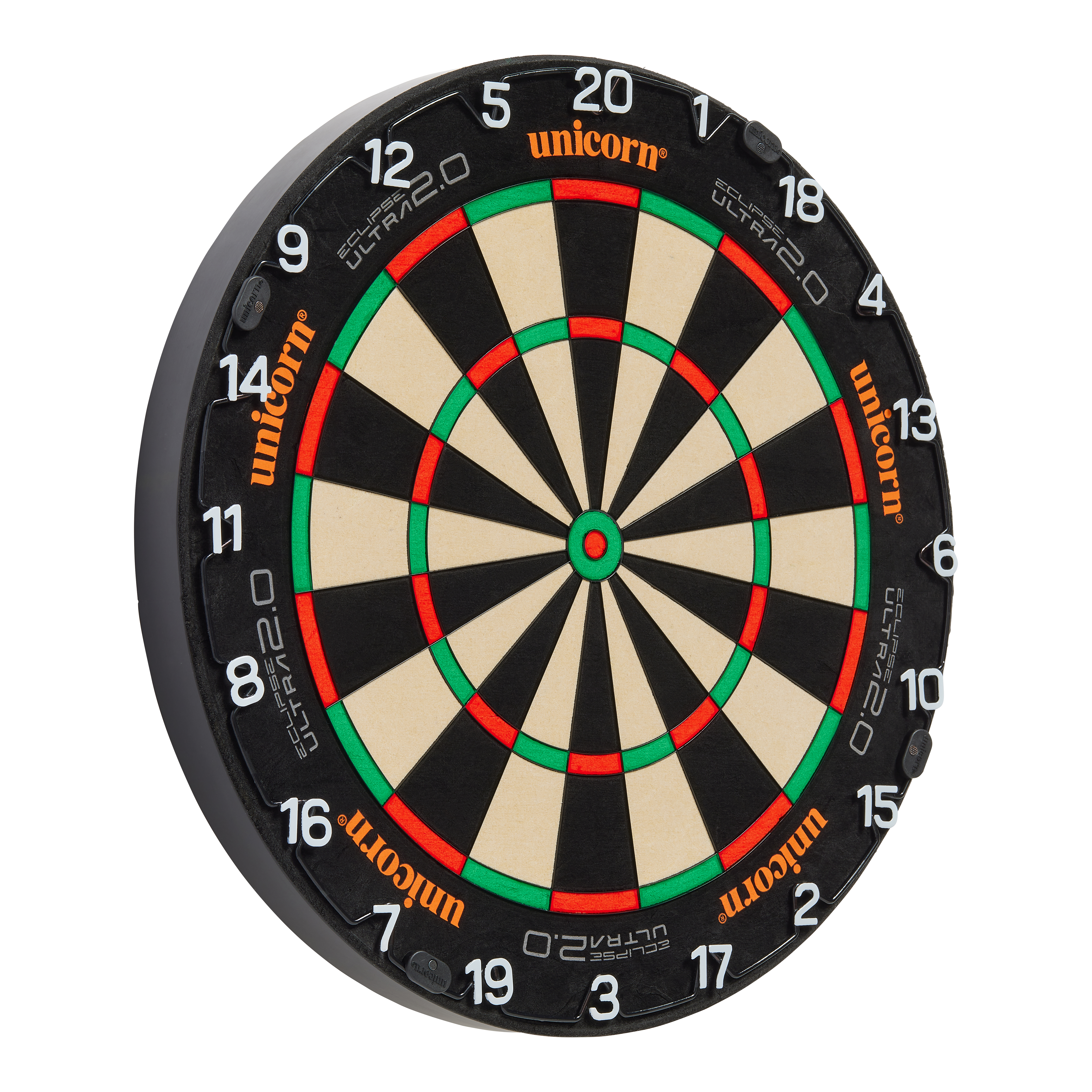 Ocelový terč Unicorn Eclipse Ultra 2.0 Das Produkt Unicorn Eclipse Ultra 2.0 Steeldartboard wird frontal gezeigt. Die Oberfläche ist ebenmäßig.