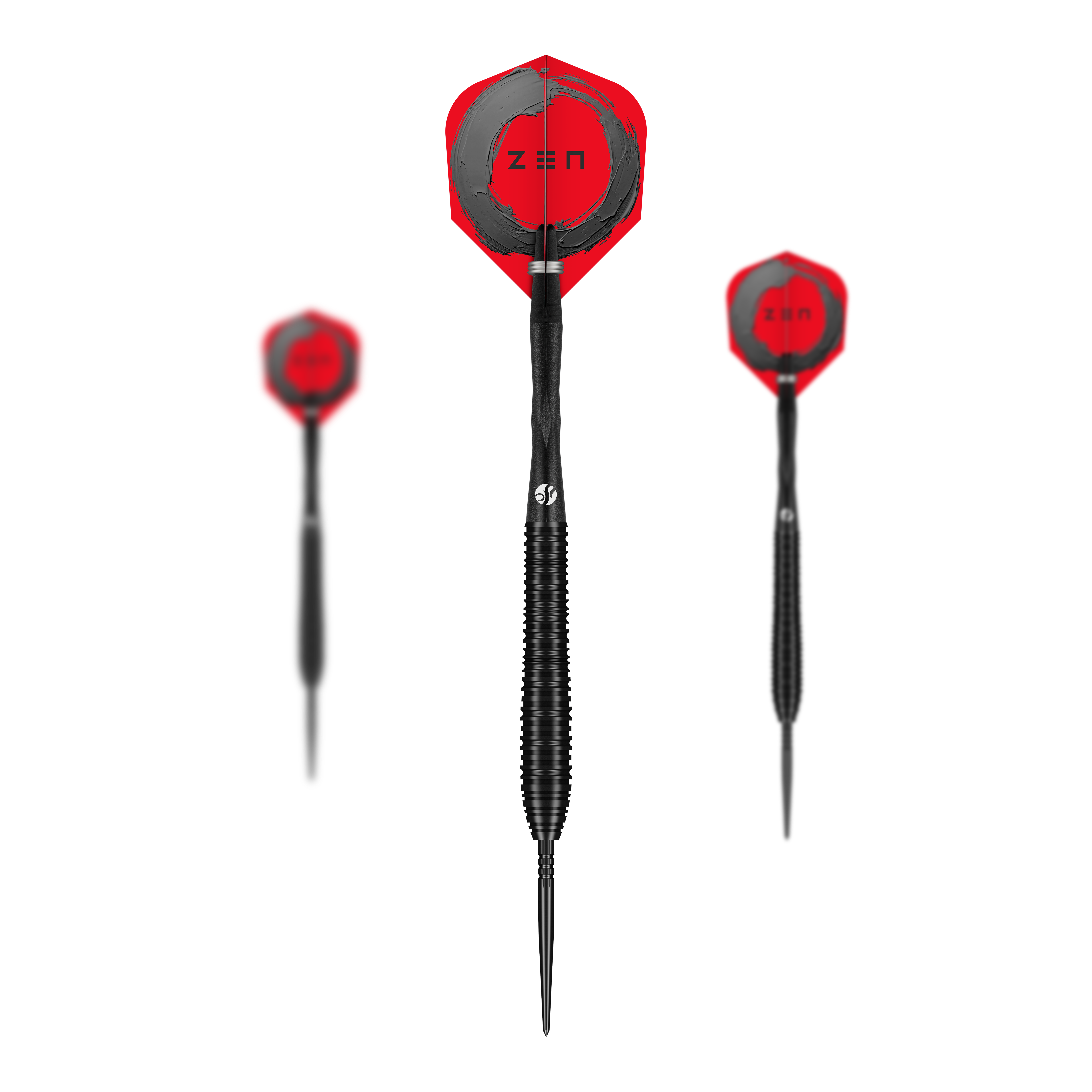 Ocelové šipky Shot ZEN Torpedo Turbo Point - 23g Ein Set Shot ZEN Torpedo Turbo Point Steeldarts mit einem Gewicht von 23g ist abgebildet. Die Darts sind schlank und haben ein modernes Design.