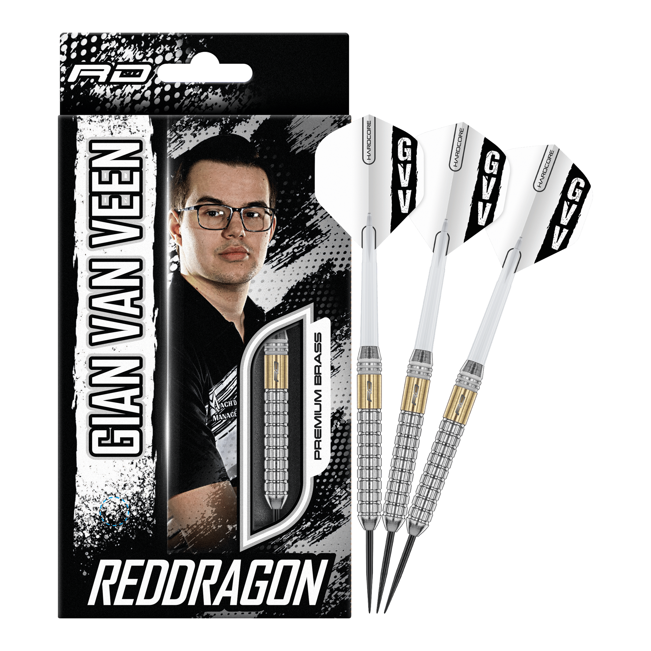 Brass Steeldarts Red Dragon Gian Van Veen - 21 g