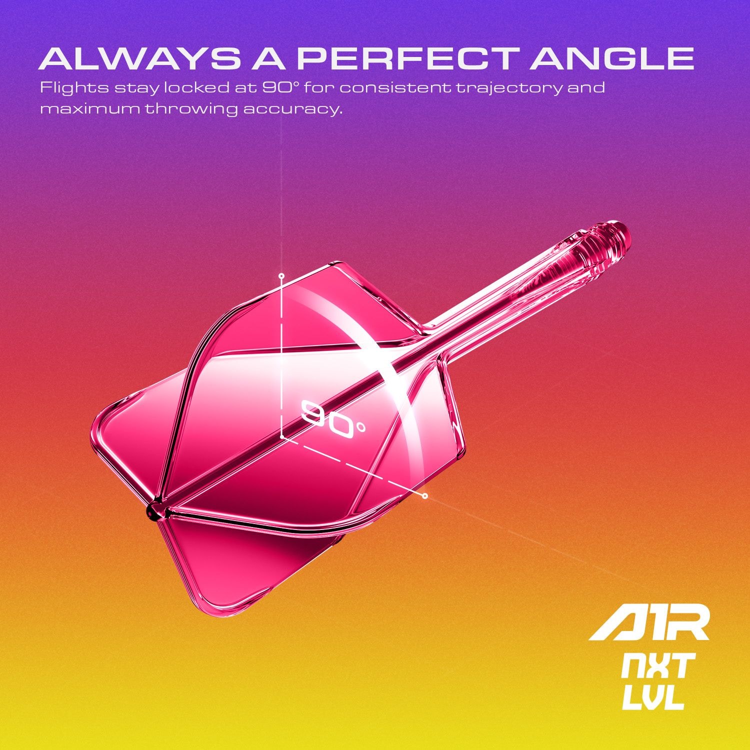 Das Produkt ist das GOAT A1R No6 Flight-Shaft-System in Neon Pink. Es eignet sich für den Einsatz an Dartpfeilen.