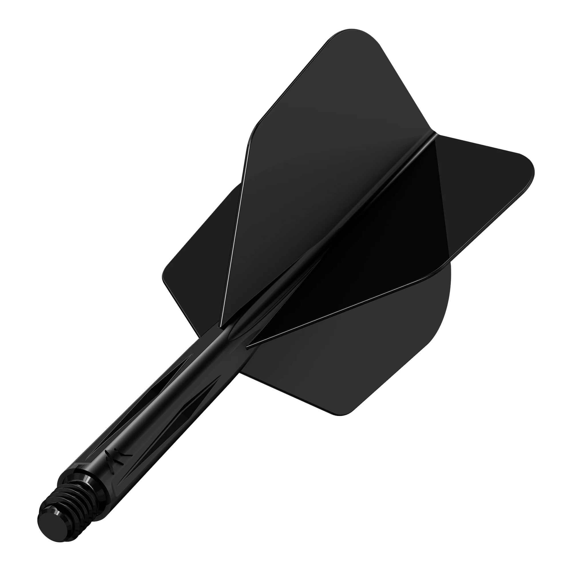 Systém letové hřídele Mission Force 90 No6 - černý Das Bild zeigt das Produkt "Mission Force 90 No6 Flight-Shaft-System - Schwarz". Es handelt sich um ein schwarzes Dart-Flight- und Schaftsystem in moderner Ausführung.