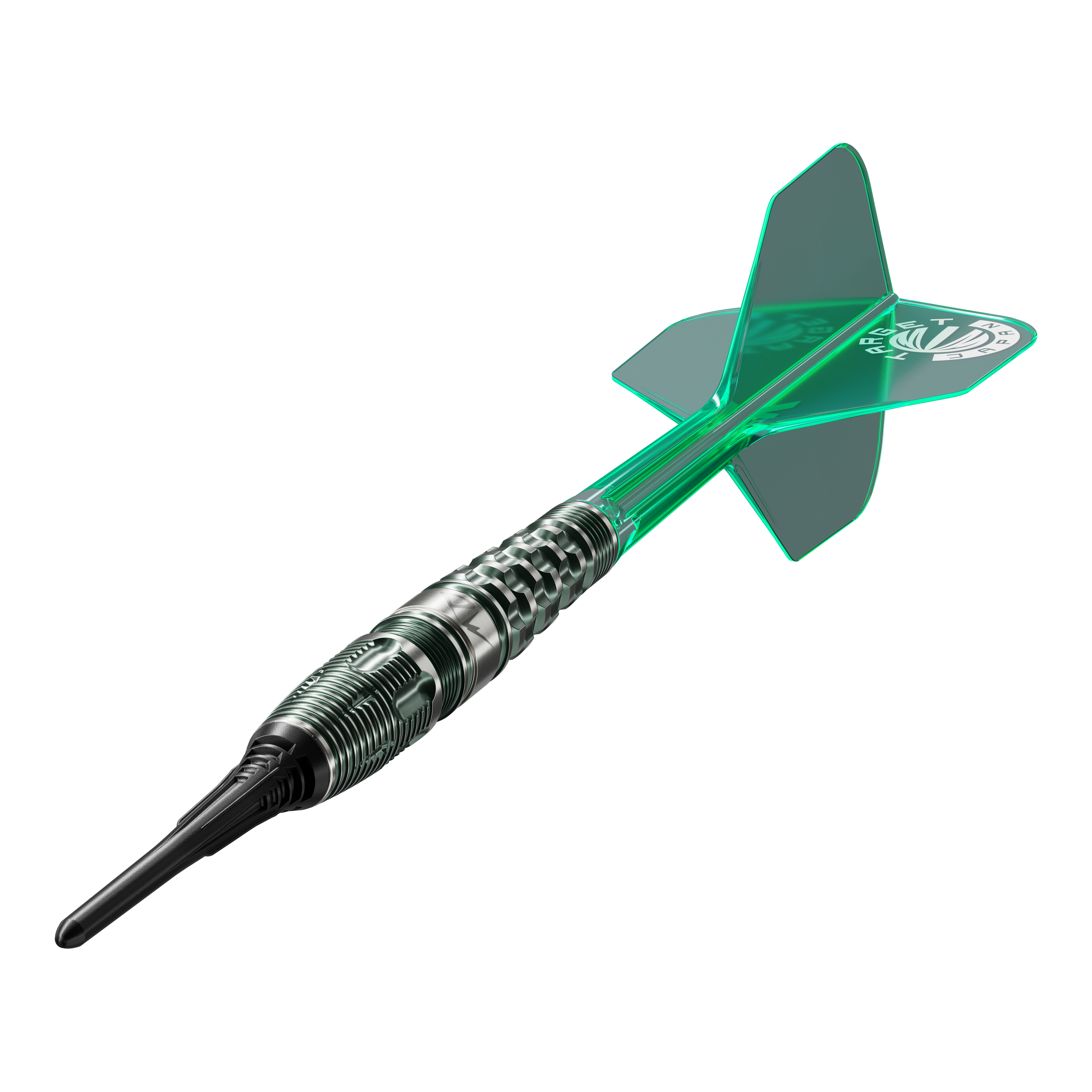 Abgebildet ist das Produkt Target Japan Prime Series PW GEN 3 Softdarts - 19g. Die Softdarts haben ein elegantes, modernes Design.
