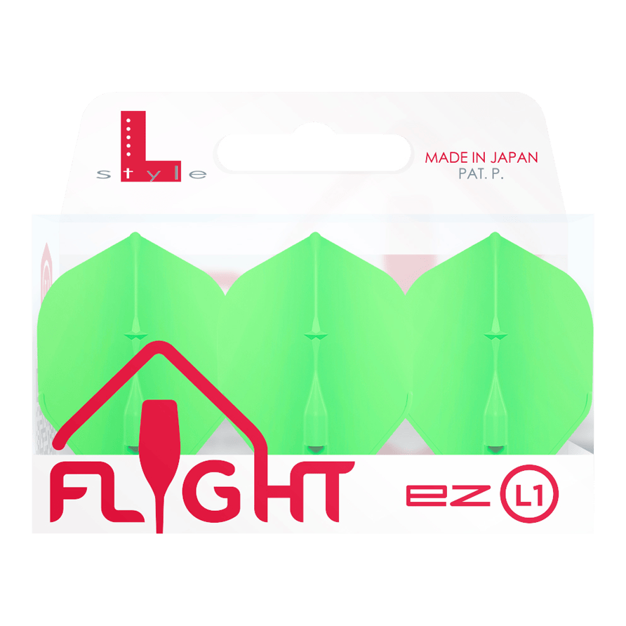 Standardní lety L-Style Champagne L1EZ Das Bild zeigt die L-Style Champagne L1EZ Standard Flights. Die Flights haben eine klassische Form.