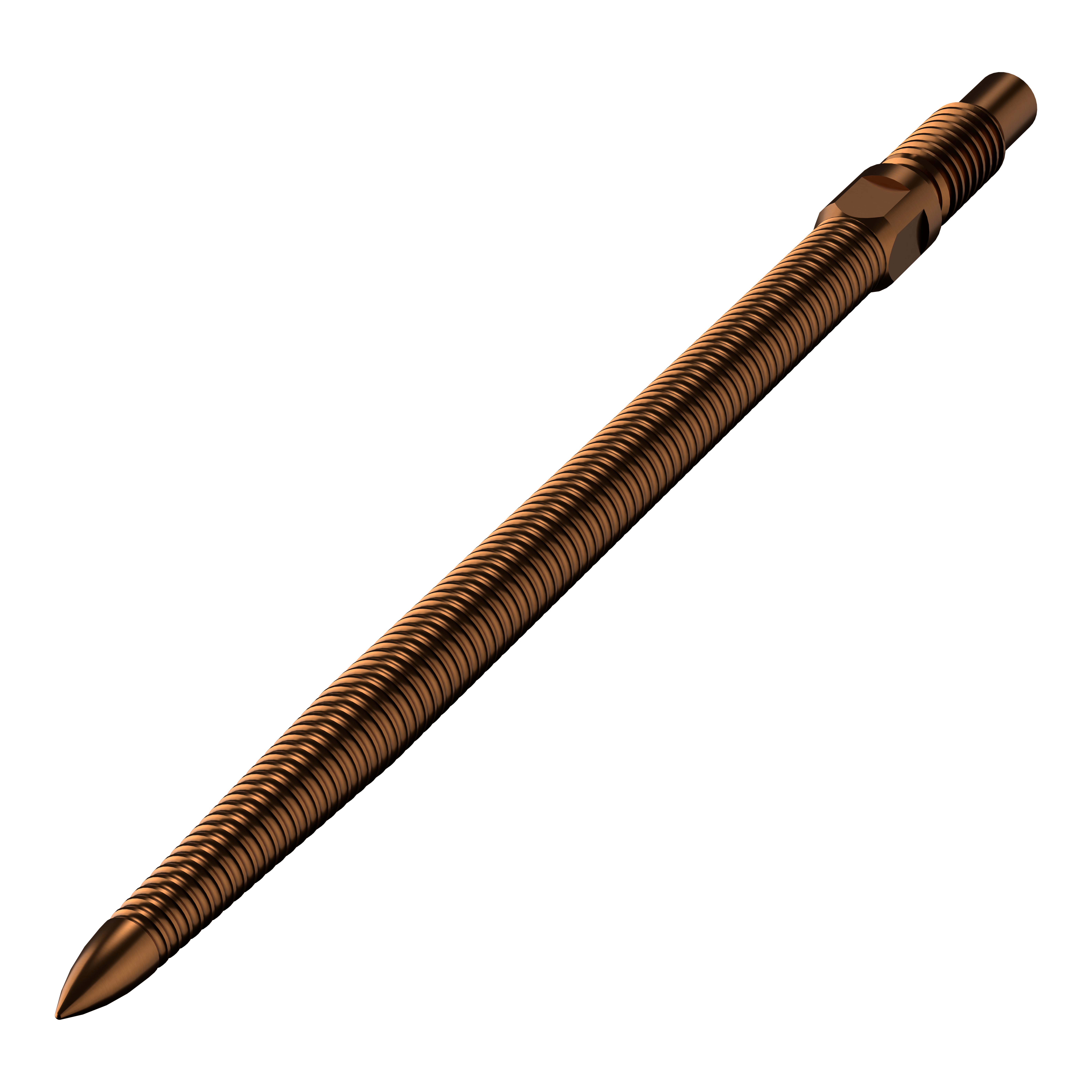 Špičky šipek Bulls NL Convertible Point - Micro Grip - bronzové Zu sehen ist eine Dartspitze mit MicroGrip in Bronze. Die Länge der Spitze beträgt 36mm.