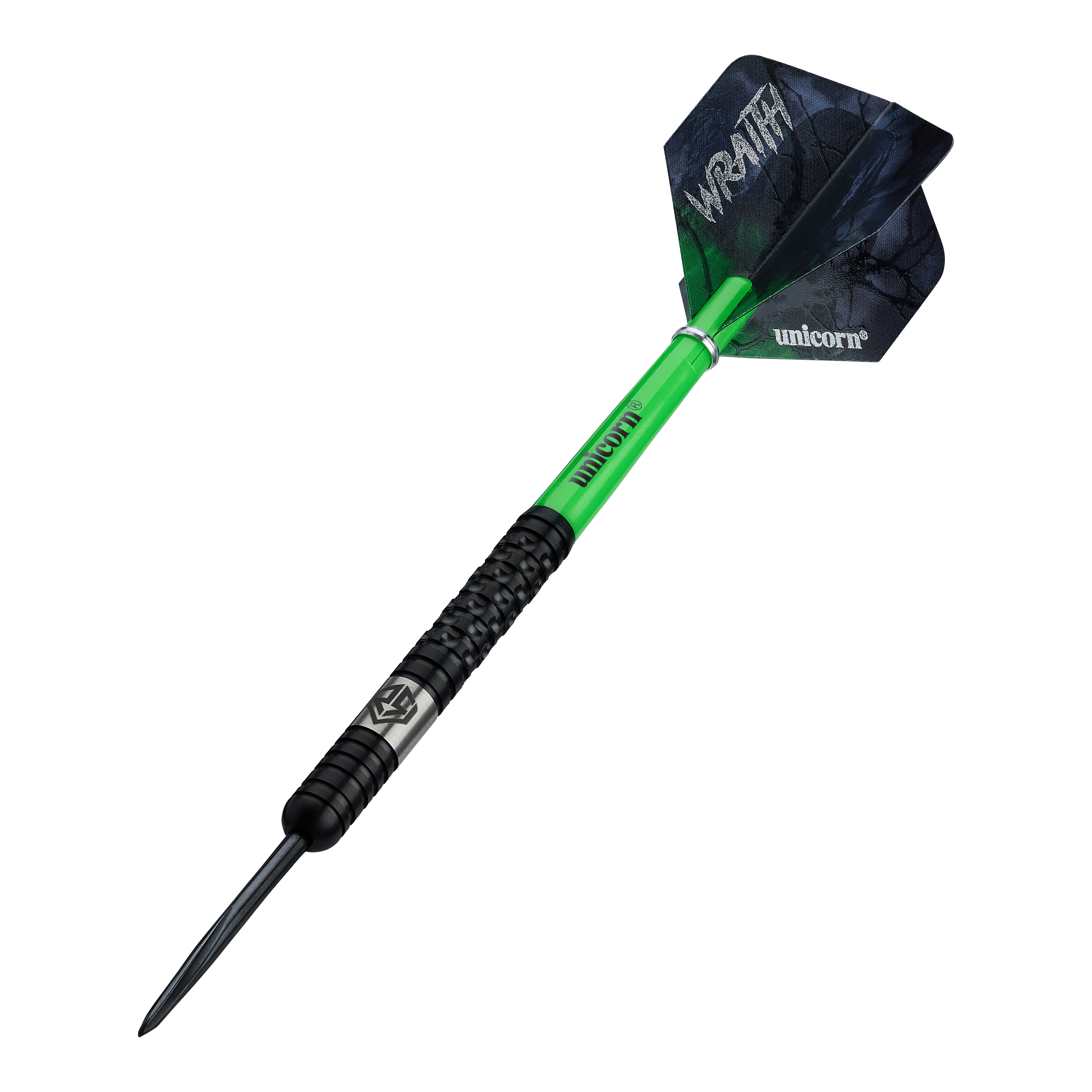 Šipky Unicorn Wraith Ross Smith ocelové - 22g Unicorn Wraith Ross Smith Steeldarts mit einem Gewicht von 22g werden auf diesem Bild dargestellt. Das Produkt ist für präzises Dartspiel entwickelt.