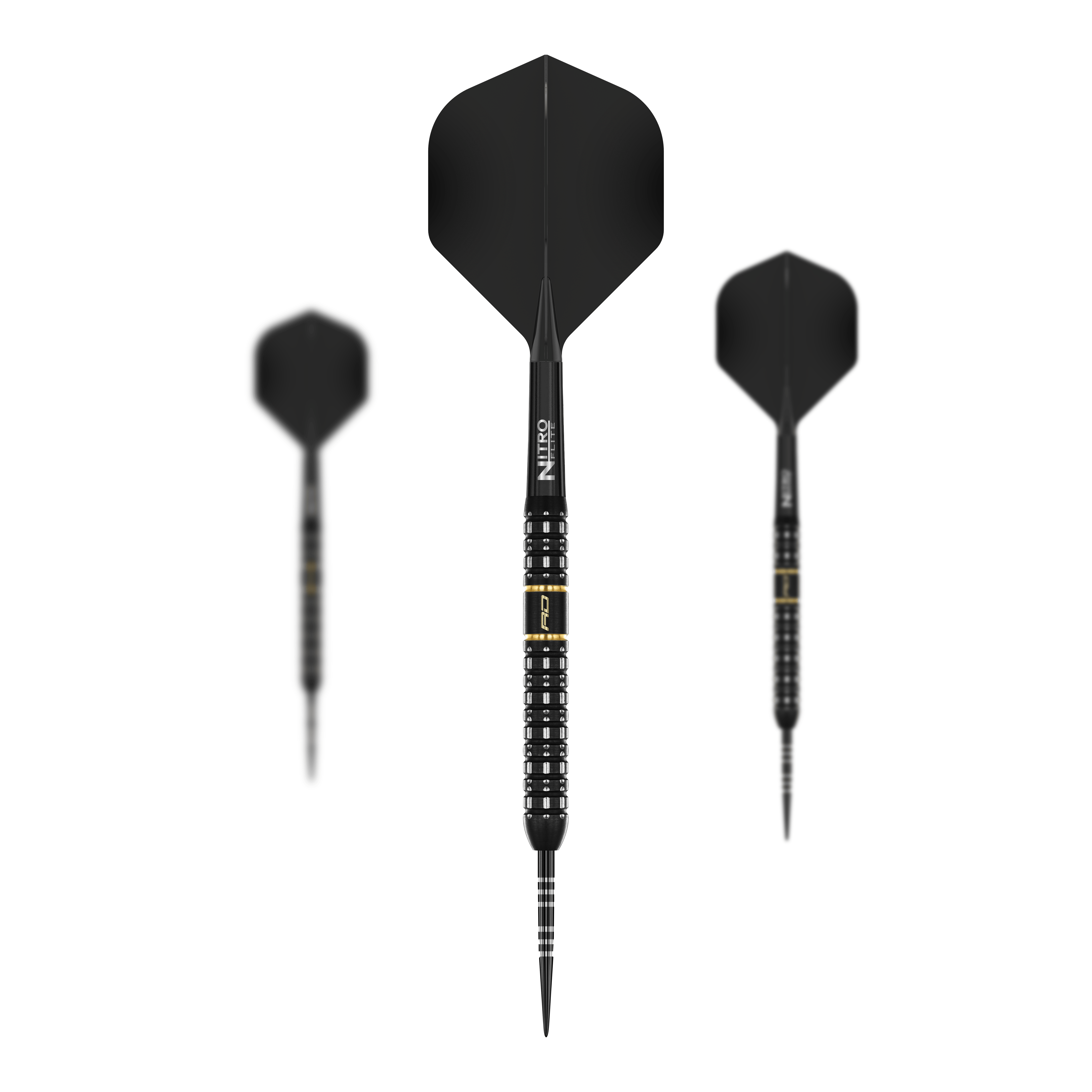 Abgebildet ist das Set der Red Dragon Ascend Parallel Steeldarts. Dieses Set besteht aus mehreren identischen Steeldarts.