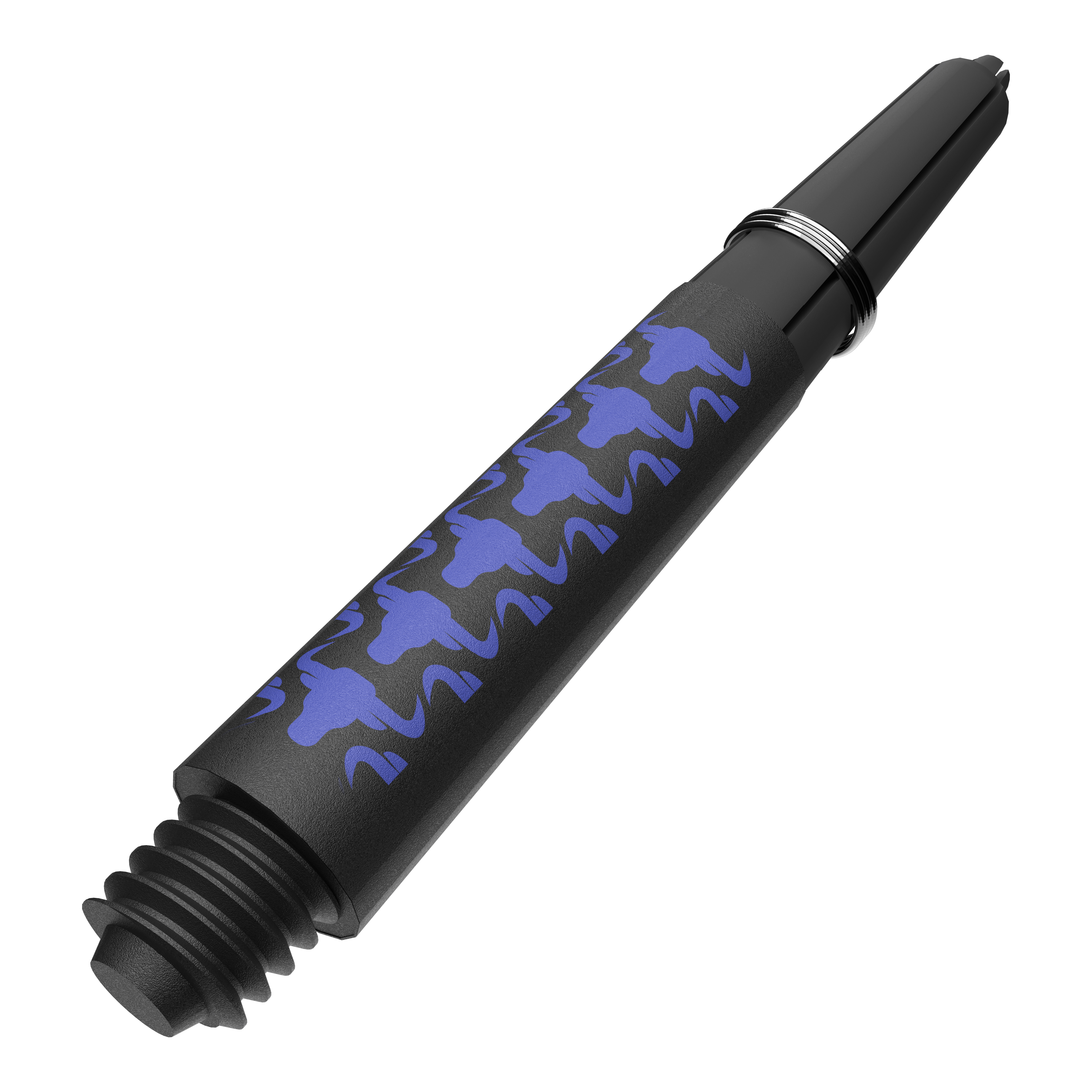 Karbonové šachty Bulls NL Capo - modré Abgebildet ist ein weiteres Produktfoto von BullsNL Capo Carbon Shafts Blau Short 34mm. Gezeigt wird ein Satz mit kurzen blauen Dartschäften.