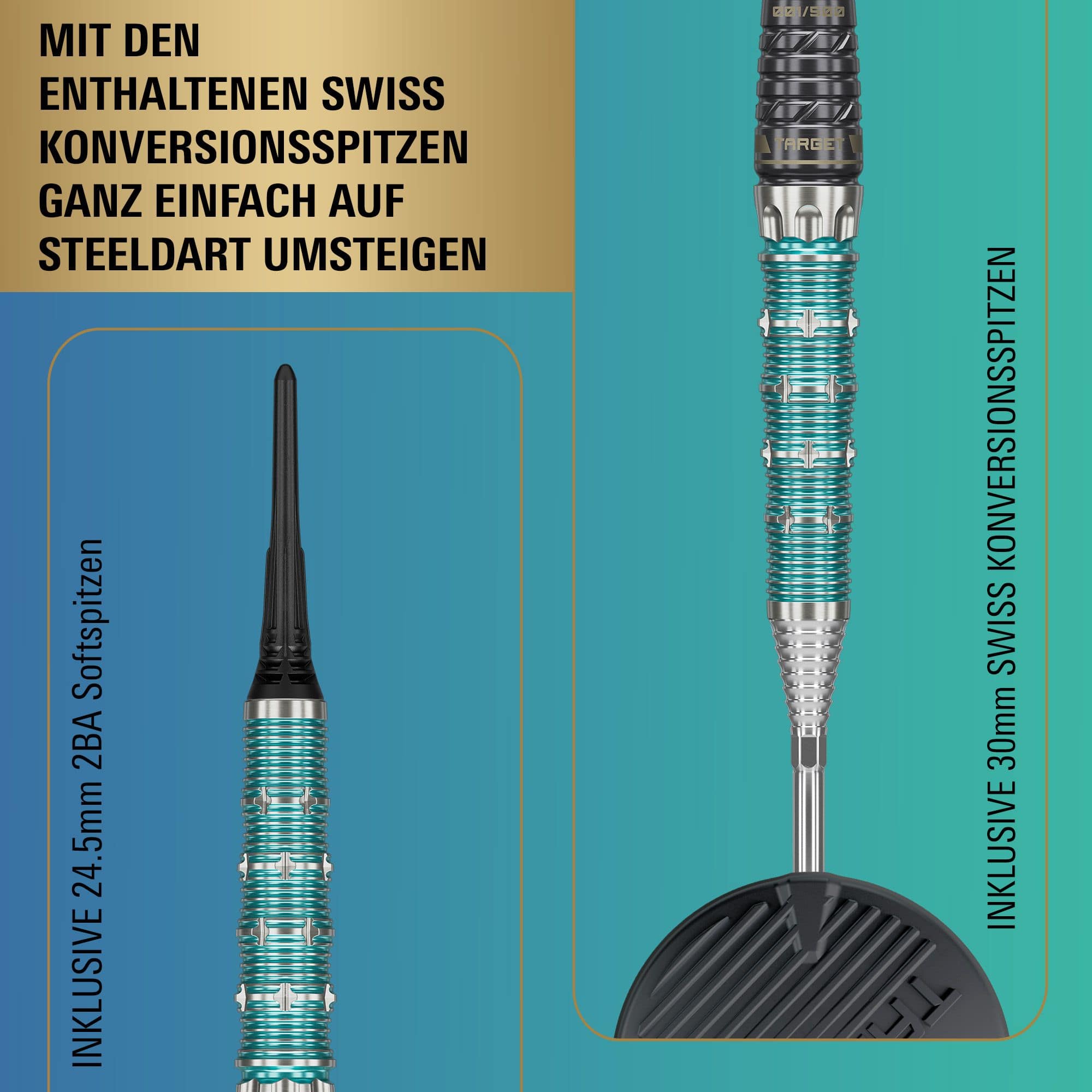 Target Japan The Rising Miracle Kombinované softdarts limitovaná edice - 21,5 g