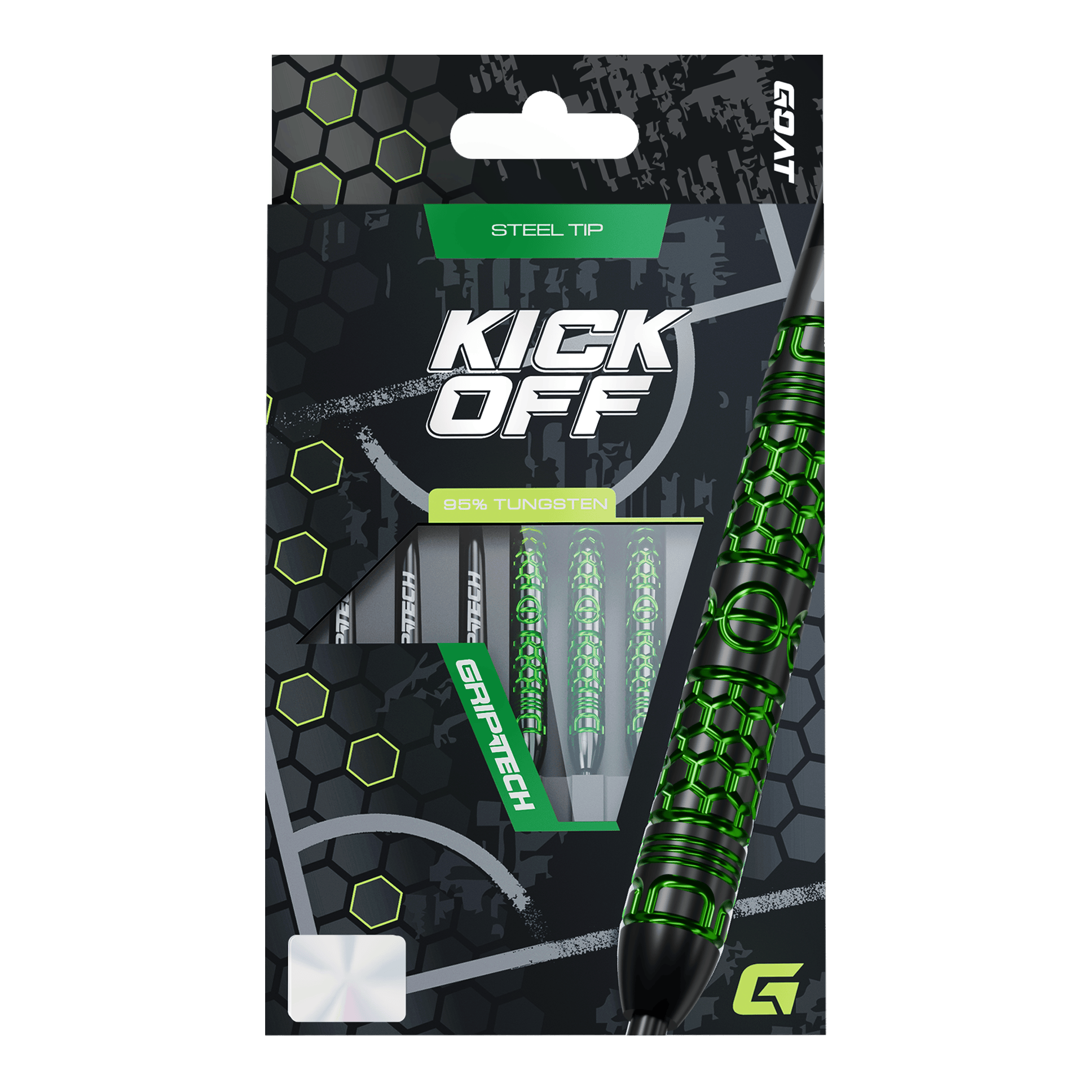 Šipky GOAT Kick-Off ocelové Das Foto zeigt die GOAT Kick-Off Steeldarts. Dieses Dart-Set zeichnet sich durch eine ansprechende Optik und Funktionalität aus.