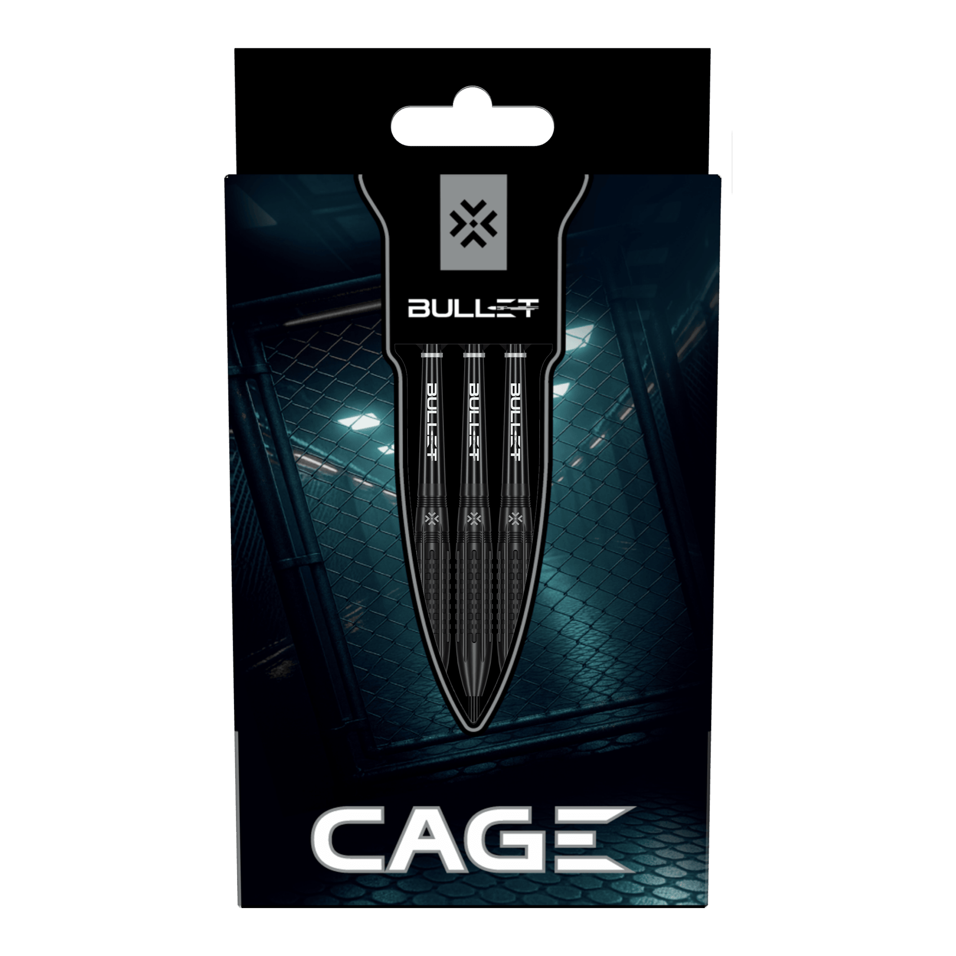 Ocelové šipky Bullet Cage Das Bild zeigt die Bullet Cage Steeldarts. Dies ist ein Steeldart-Produkt, das zum Dartspielen verwendet wird.