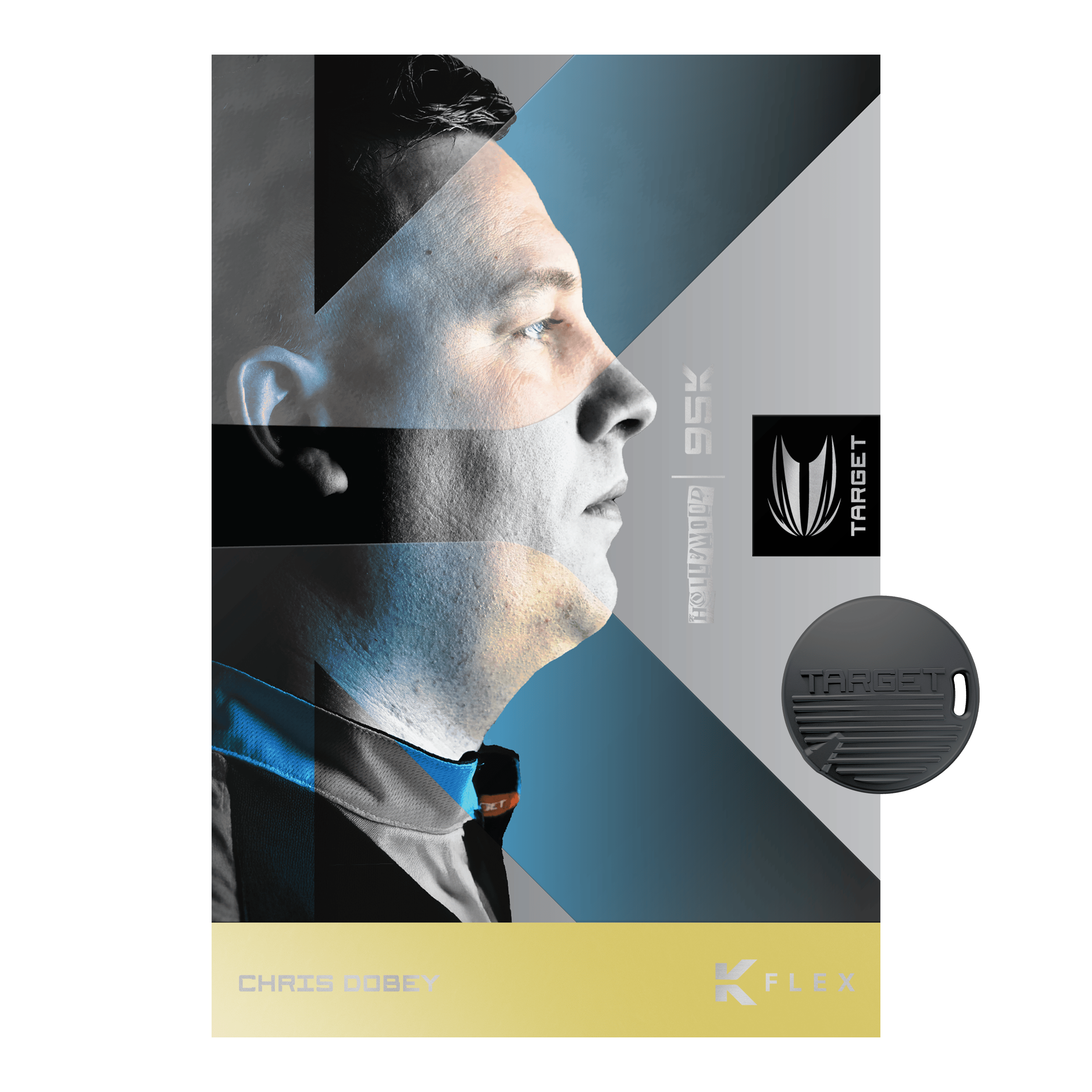 Šipky Target Chris Dobey 95K Swiss Point ocelové Das Bild zeigt die Target Chris Dobey 95K Swiss Point Steeldarts. Diese Steeldarts sind professionell verarbeitet und für anspruchsvolle Spieler geeignet.