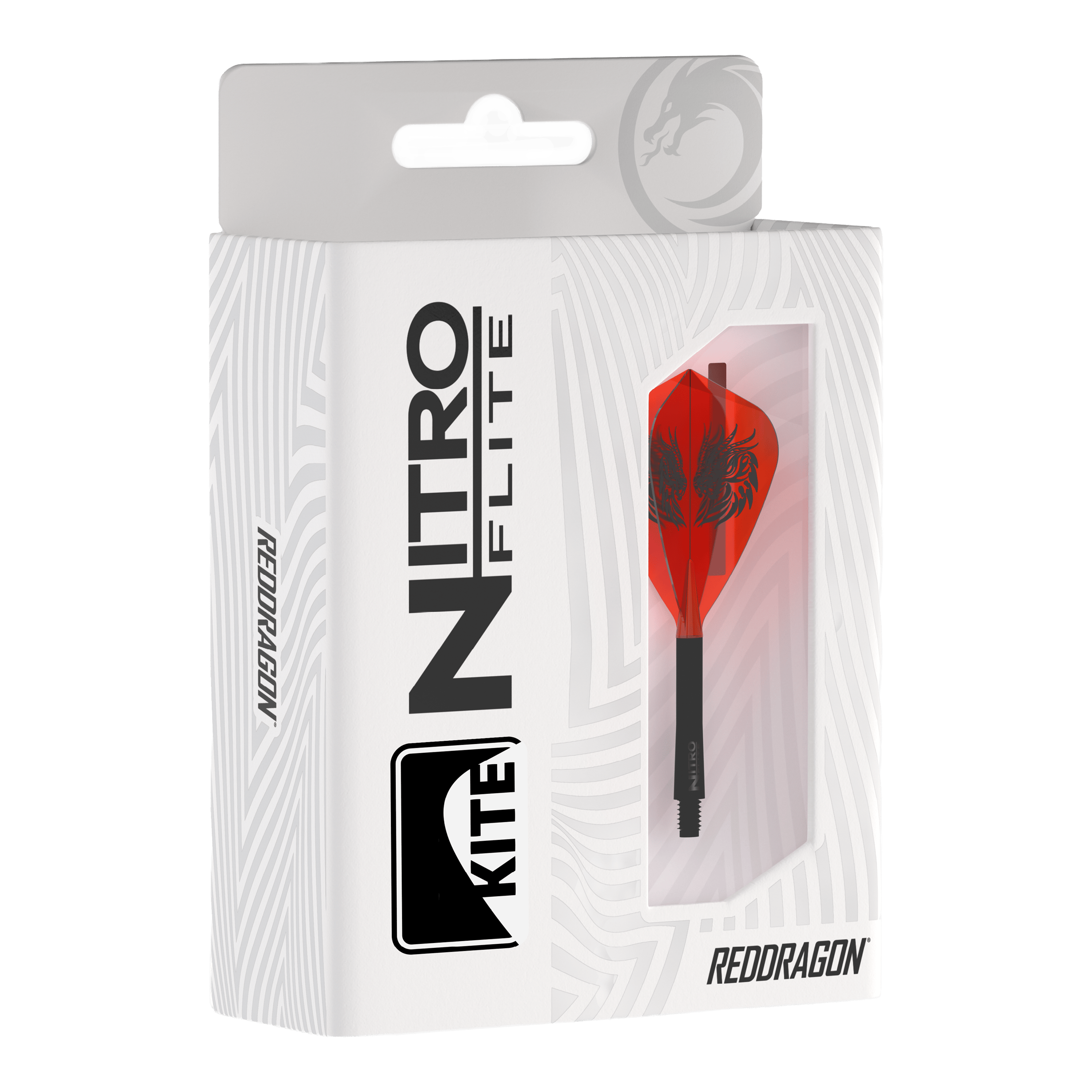 Red Dragon Nitro Flite - Lety s drakem Jonnyho Claytona Das Bild zeigt die Red Dragon Nitro Flite - Jonny Clayton Kite Flights. Es handelt sich um spezielle Flights für Darts, entworfen im Jonny Clayton Design.