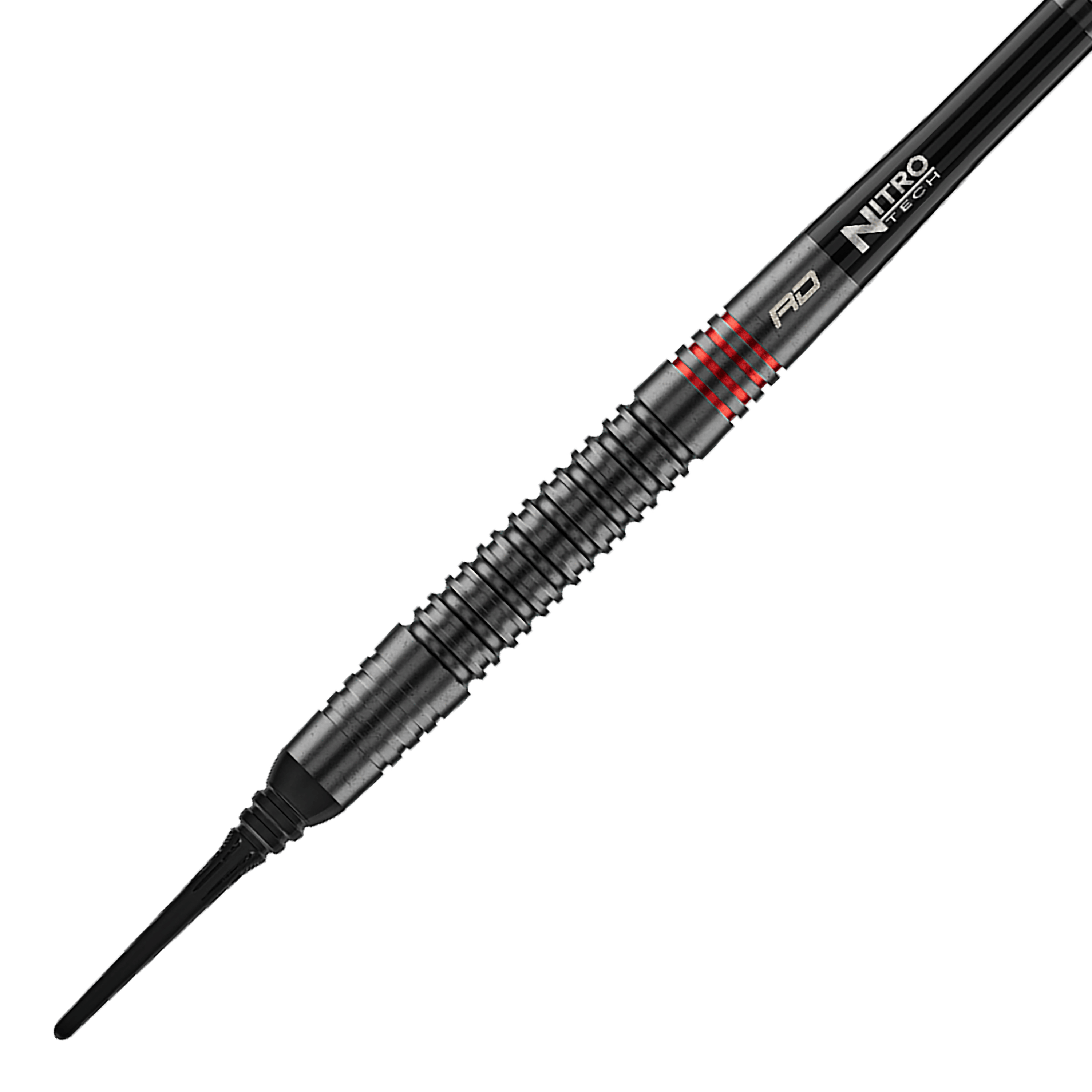 Měkké šipky Red Dragon Jonny Clayton RD-ADV - 18g Die Abbildung zeigt die Red Dragon Jonny Clayton RD-ADV Softdarts - 18g. Ein einzelner Softdart wird seitlich gezeigt.