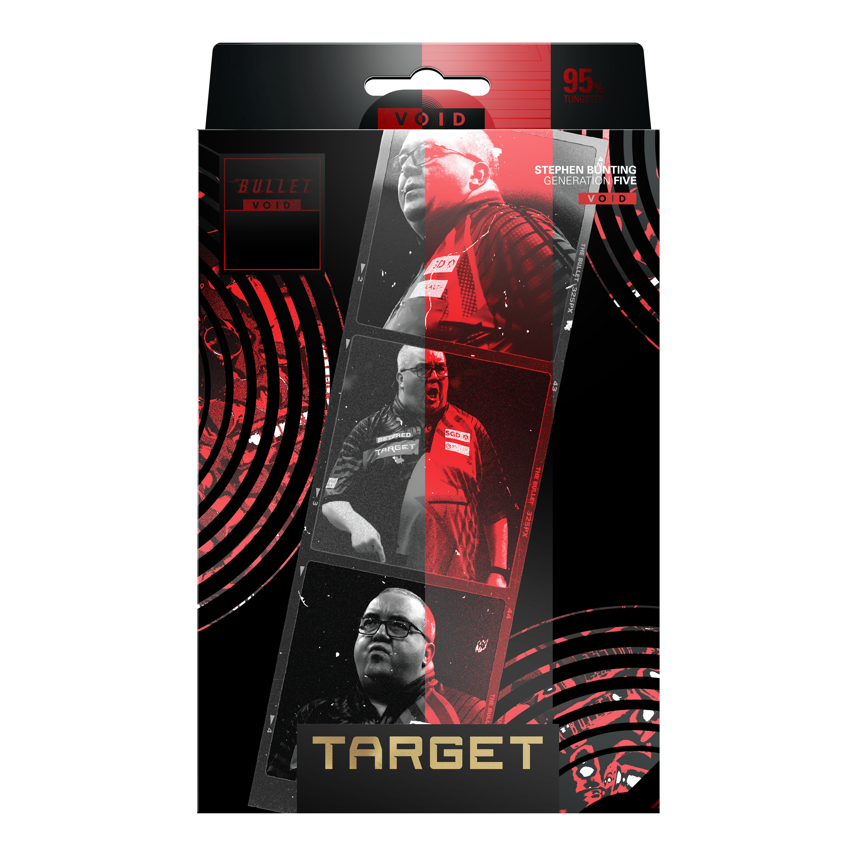 Šipky Target Stephen Bunting GEN5 Void Soft - 18g Die Abbildung zeigt die Target Stephen Bunting GEN5 Void Softdarts - 18g. Sie zeichnen sich durch eine hochwertige Verarbeitung und ein modernes Aussehen aus.