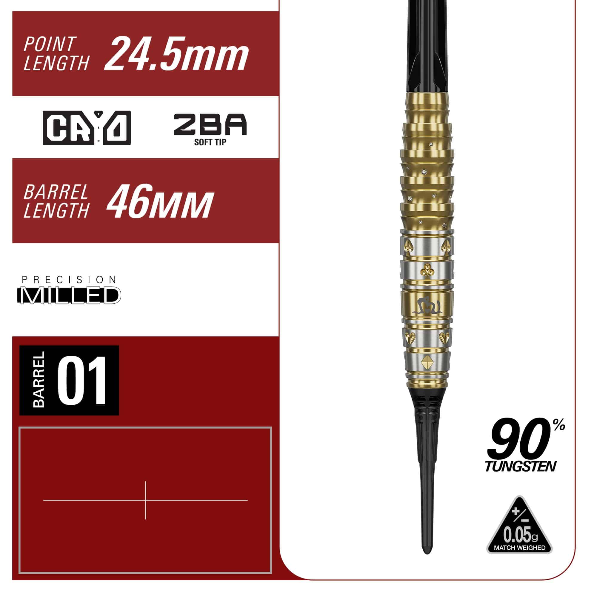 Měkké šipky Target Japan Prime Series Mayuko Morita Mayo GEN7.5 - 20g Zu sehen sind die Target Japan Prime Series Mayuko Morita Mayo GEN7.5 Softdarts in der 20g Ausführung. Sie bestechen durch ihr modernes Design und ihre Präzision.