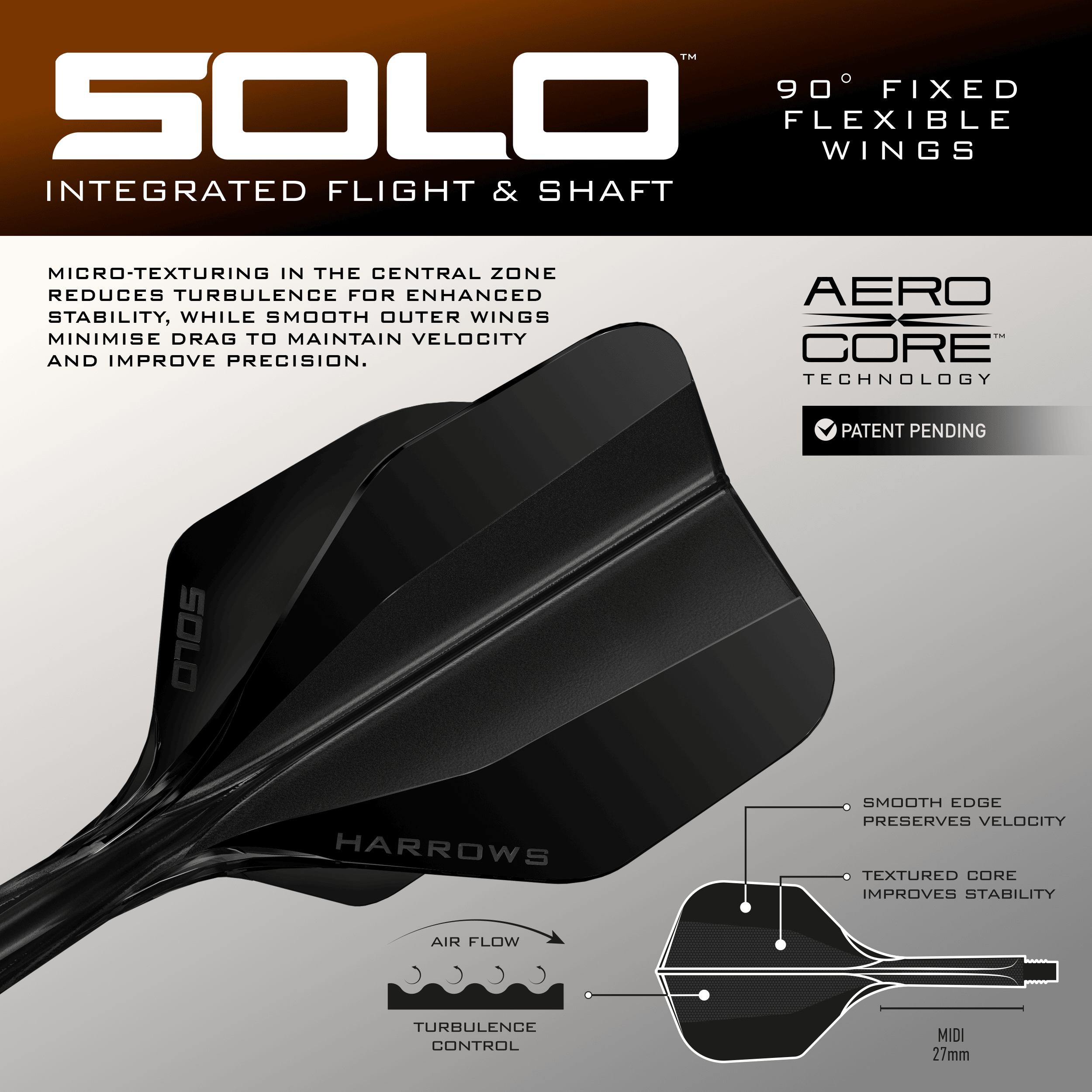 Měkké šipky Harrows Tungsten Trinity Abbildung der Harrows Wolfram Trinity Softdarts. Diese Softdarts sind für präzises Dartspiel entworfen.