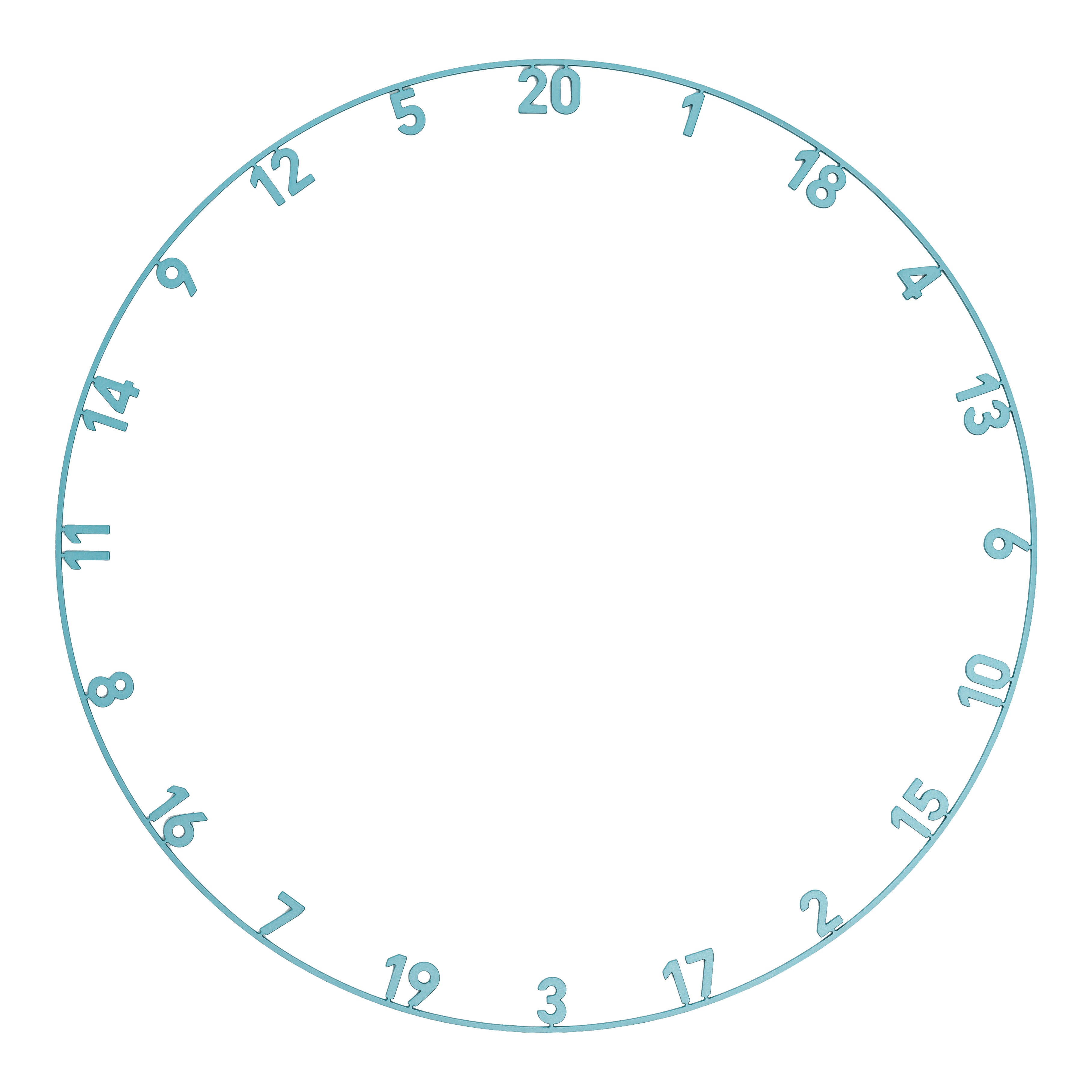 Abgebildet ist das Precise 180 Endorphine Steeldartboard mit Nummernring in Infinity Blue. Das Produkt eignet sich ideal für Dartspieler aller Levels.
