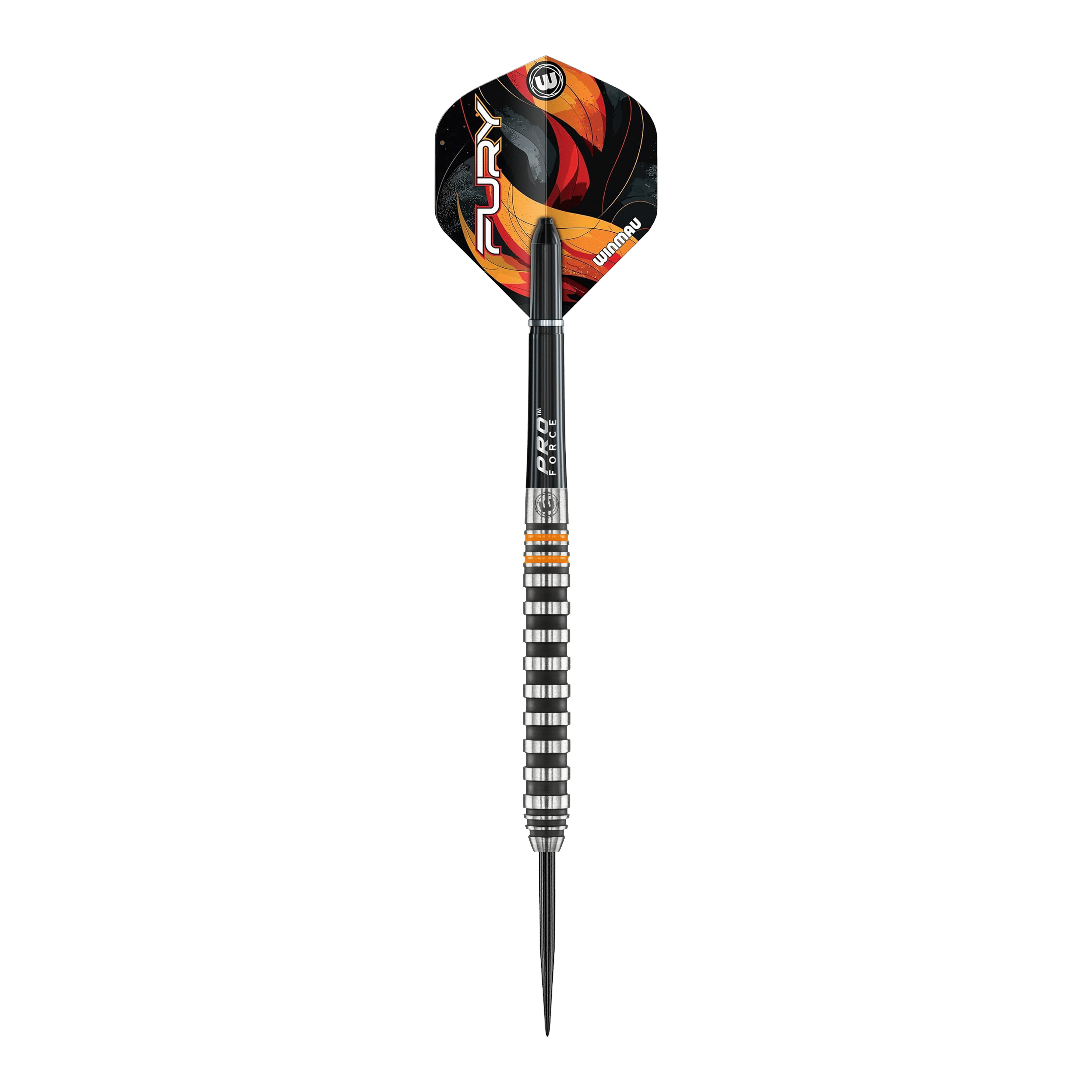 Ocelové šipky Winmau Fury - 22g Hier sieht man die Winmau Fury Steeldarts - 22g. Die Darts bieten ein ausgewogenes Wurfgefühl für Dartspieler.