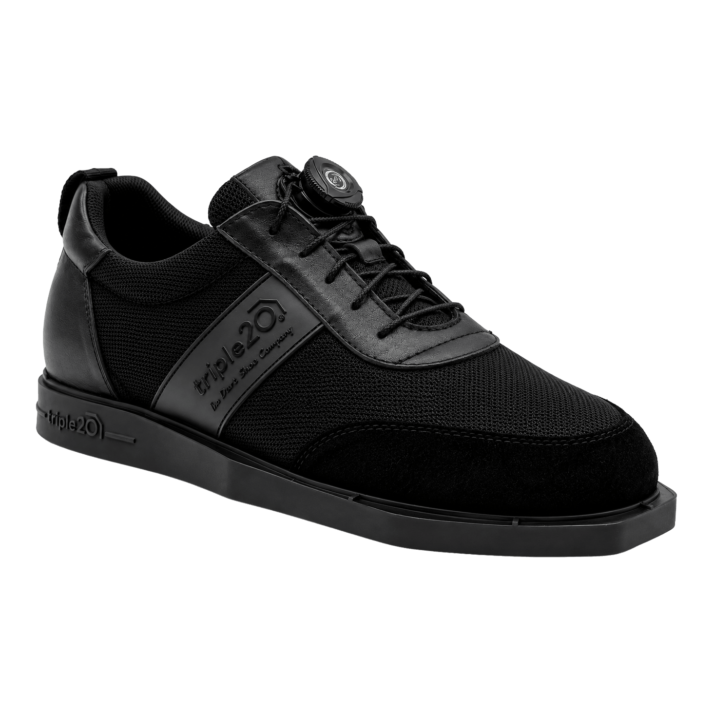 Triple20 Dart Shoes Textilní s otočným zapínáním - Černé