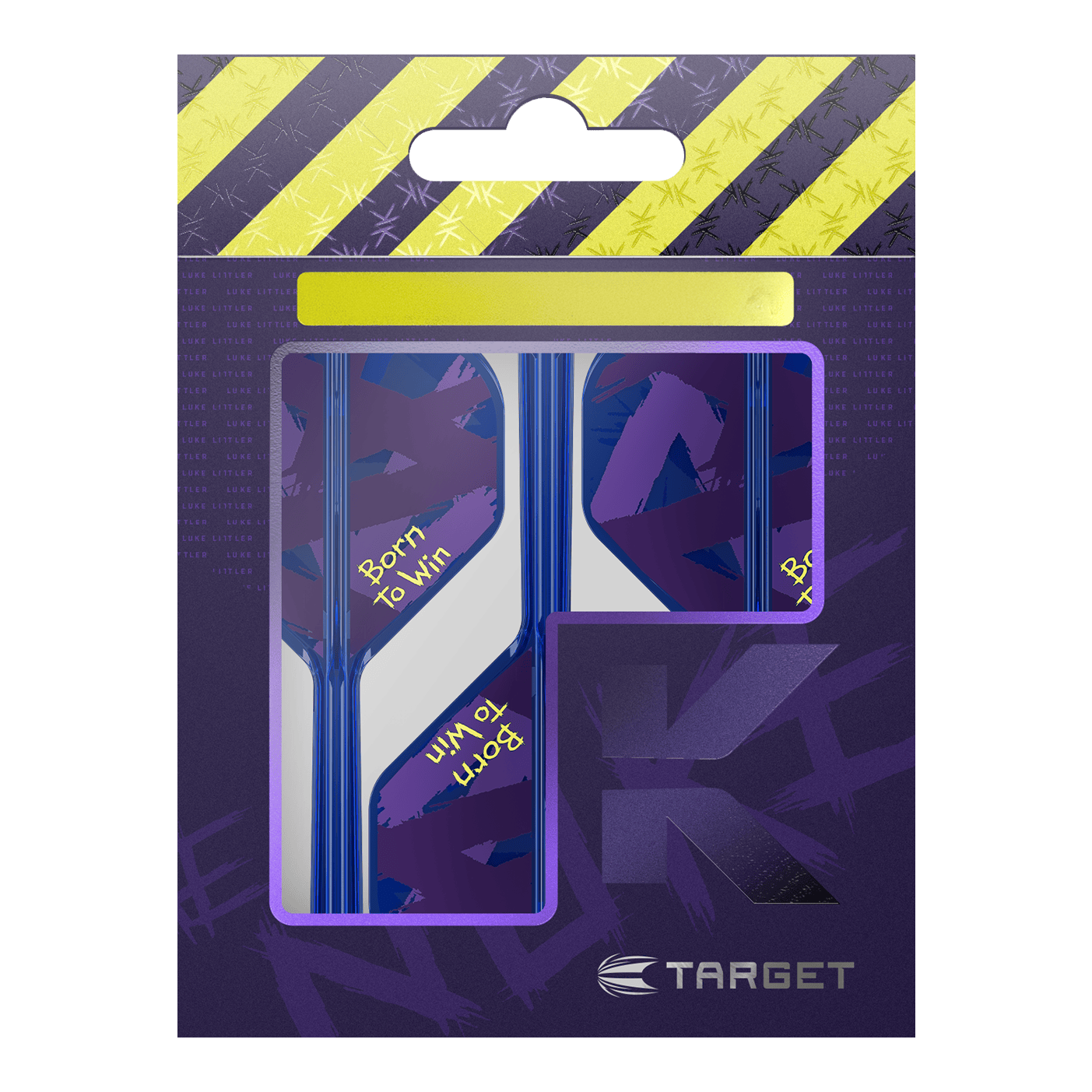 Target K-Flex Luke Littler Zrozen pro vítězství ve standardních letech, mistr světa č. 2 Abgebildet sind die Target K-Flex Luke Littler Born To Win World Champion No2 Standard Flights. Diese Flights werden beim Darts verwendet.